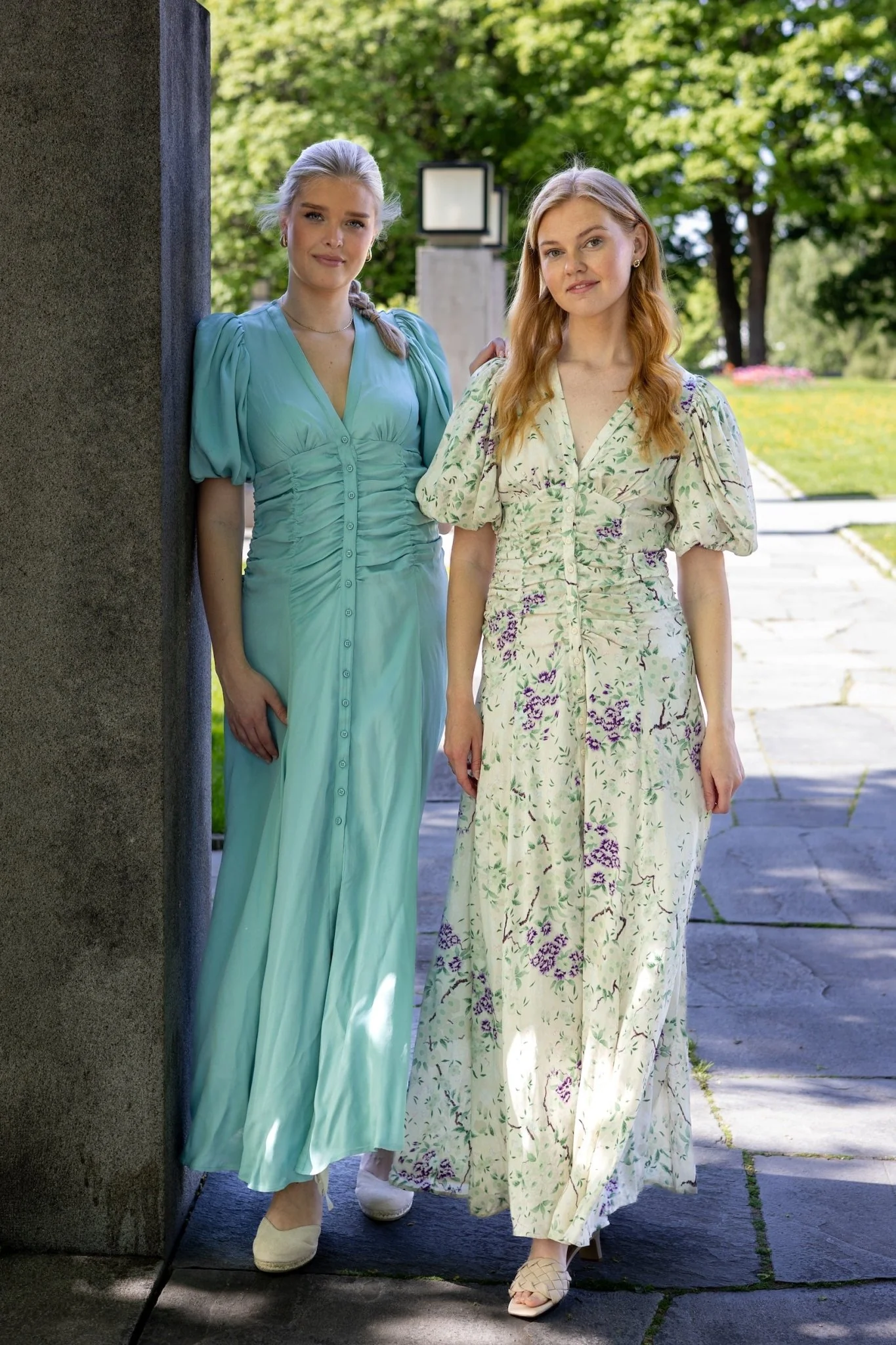 Crepe Satin Rouching Gown Turquoise - Image 3