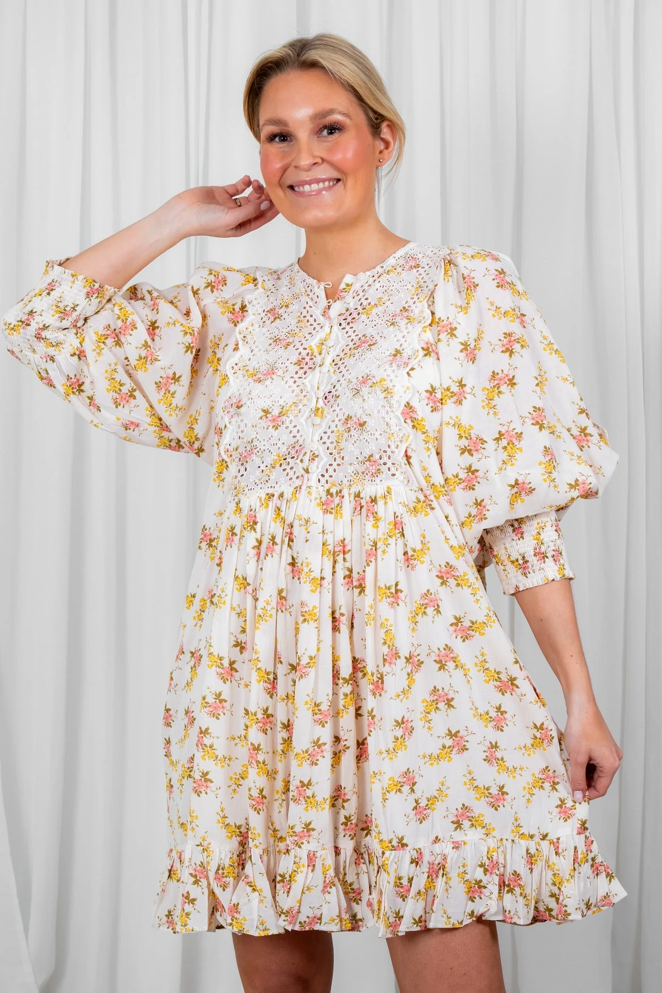 Cotton Slub Shift Dress Vinyl Wallpaper