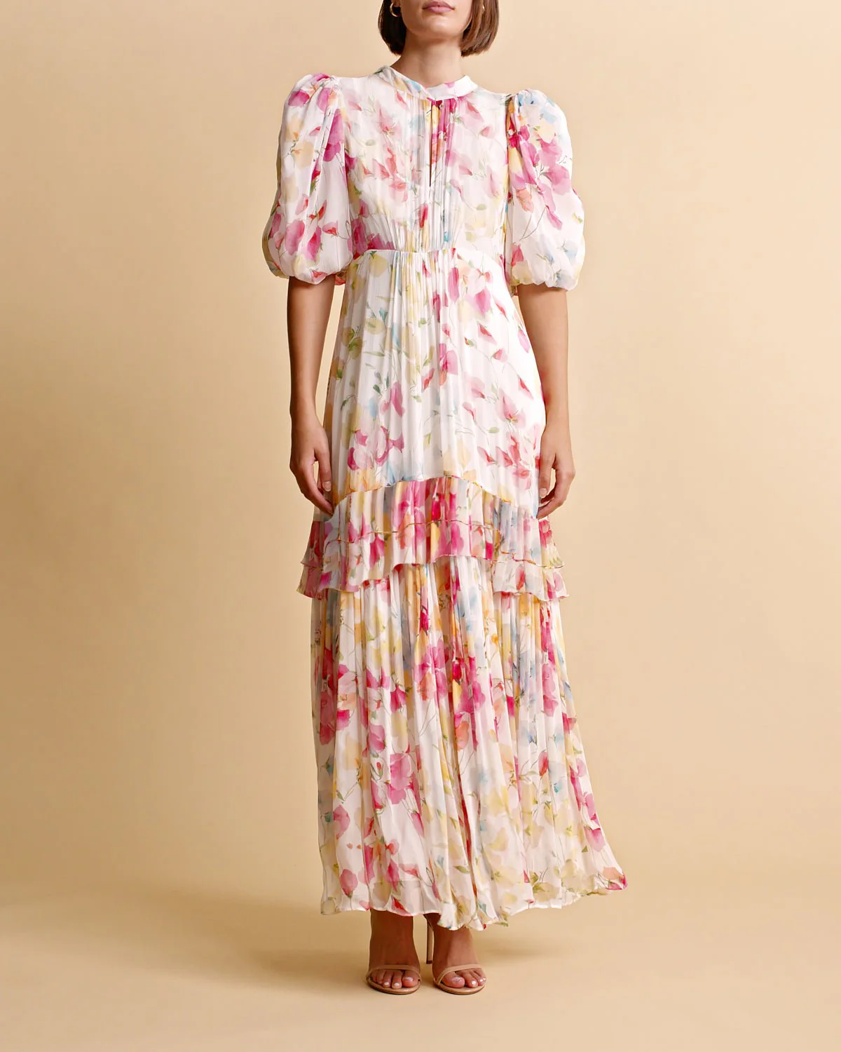 Chiffon Tieback Gown Wildflowers - Image 8