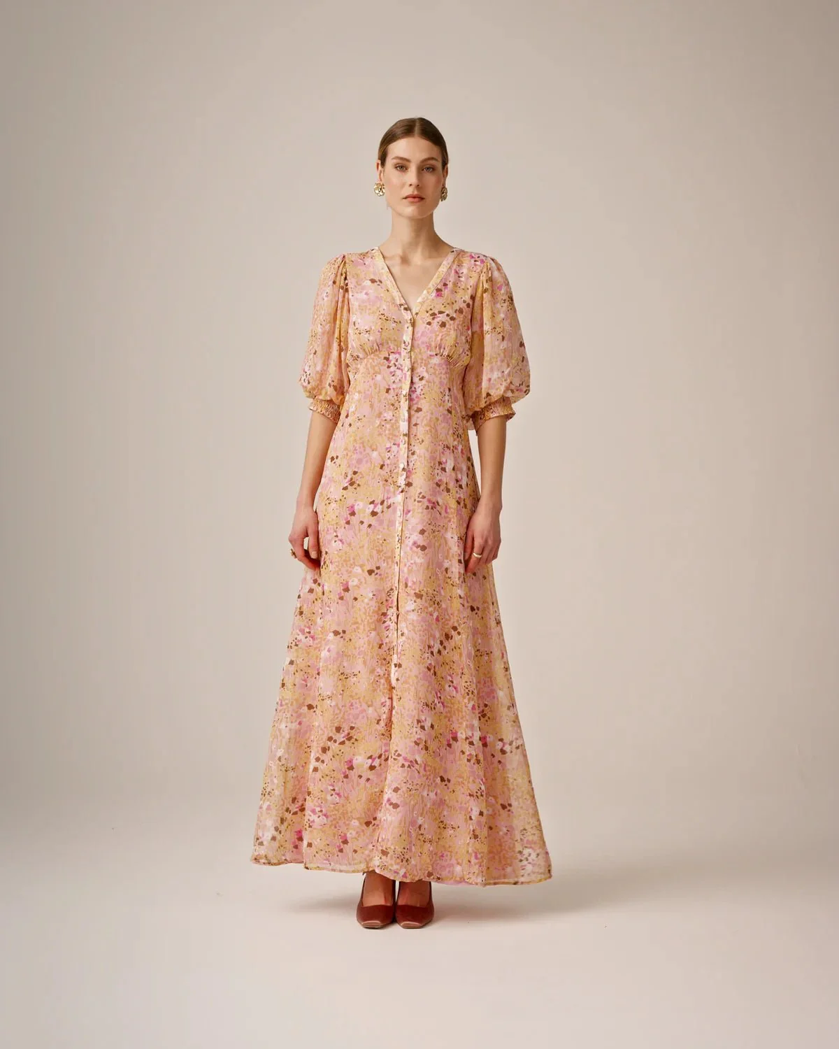 Organza Gown Pink Meadow - Image 3