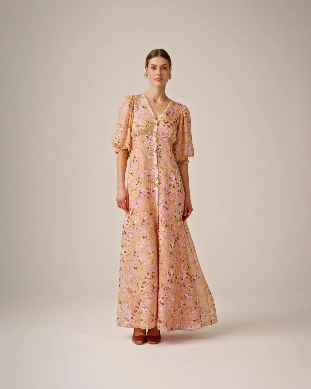 Organza Gown Pink Meadow - Image 4