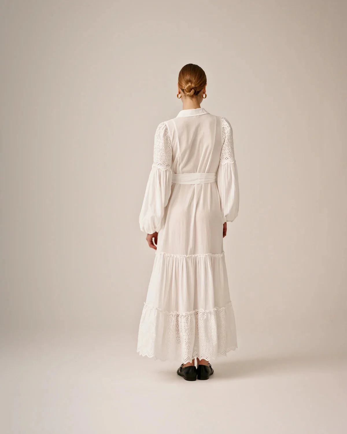 Cotton Slub Shirt Dress Perfect White - Image 7