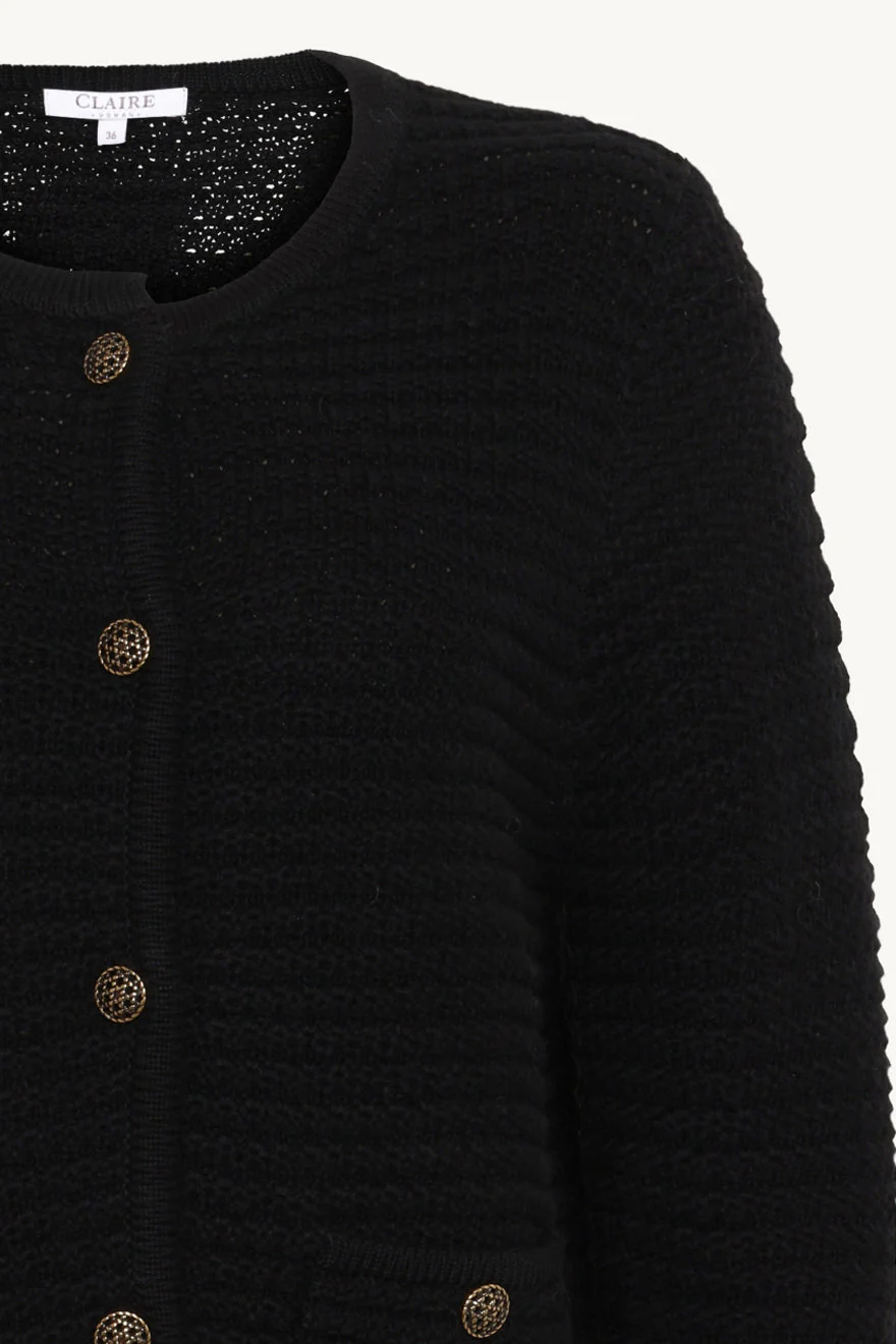 Chalina Cardigan Black - Image 2