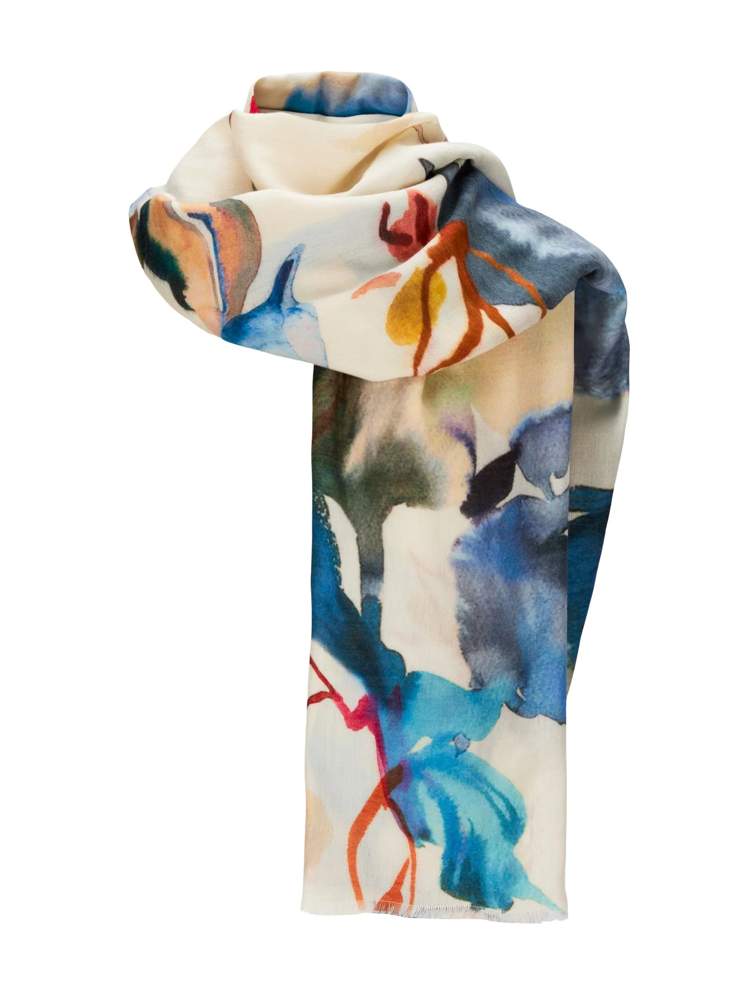 Euphoria Blue Scarf Multi - Image 4