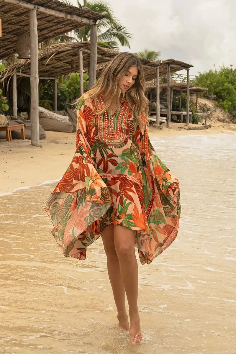 Aleida Kaftan Peach