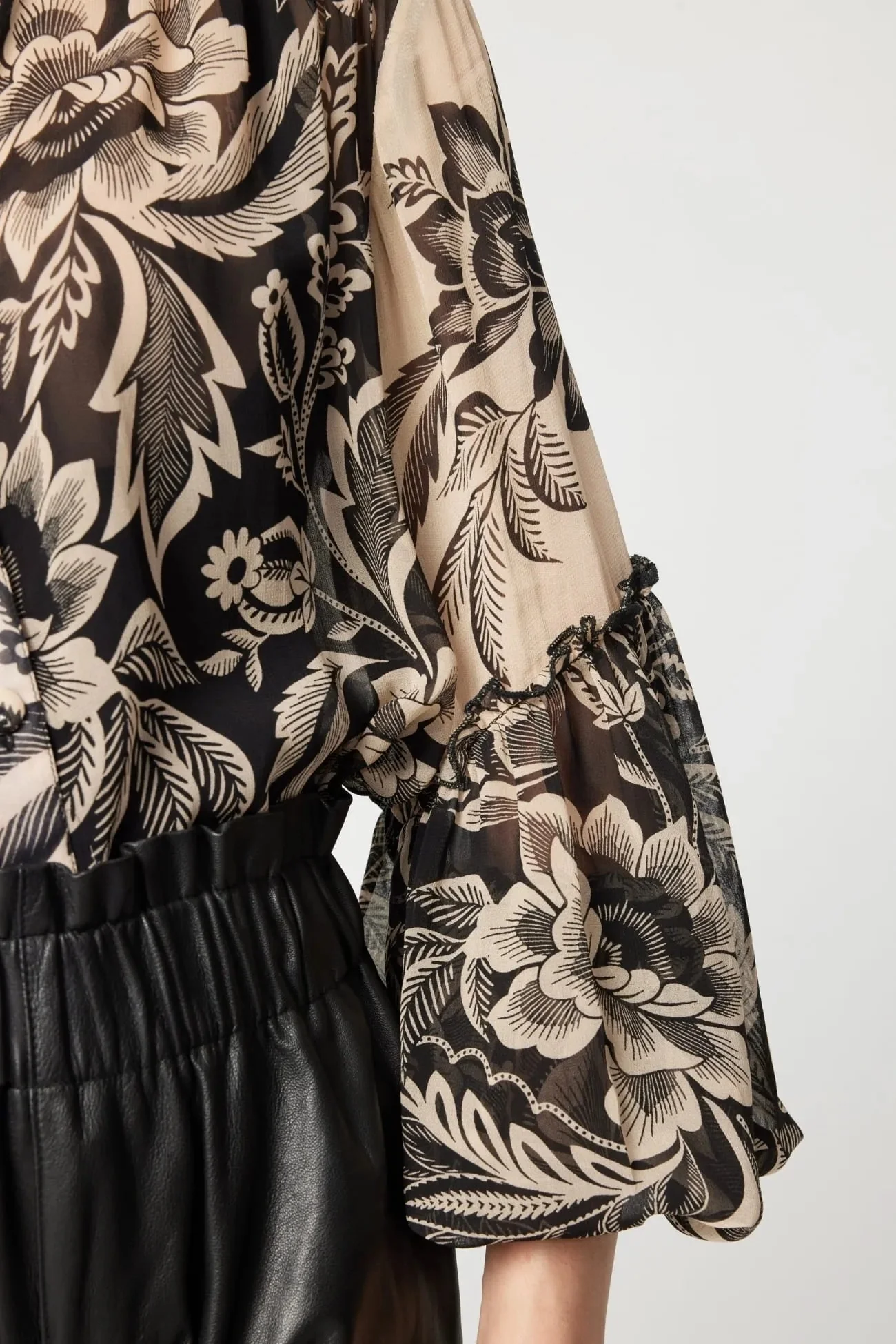 Garance Shirt Black Beige - Image 5