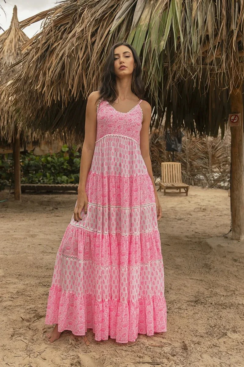 Dayana Dress Neon Pink - Image 3