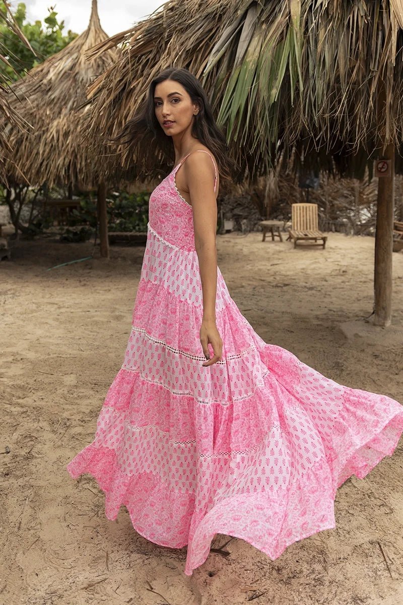 Dayana Dress Neon Pink - Image 4