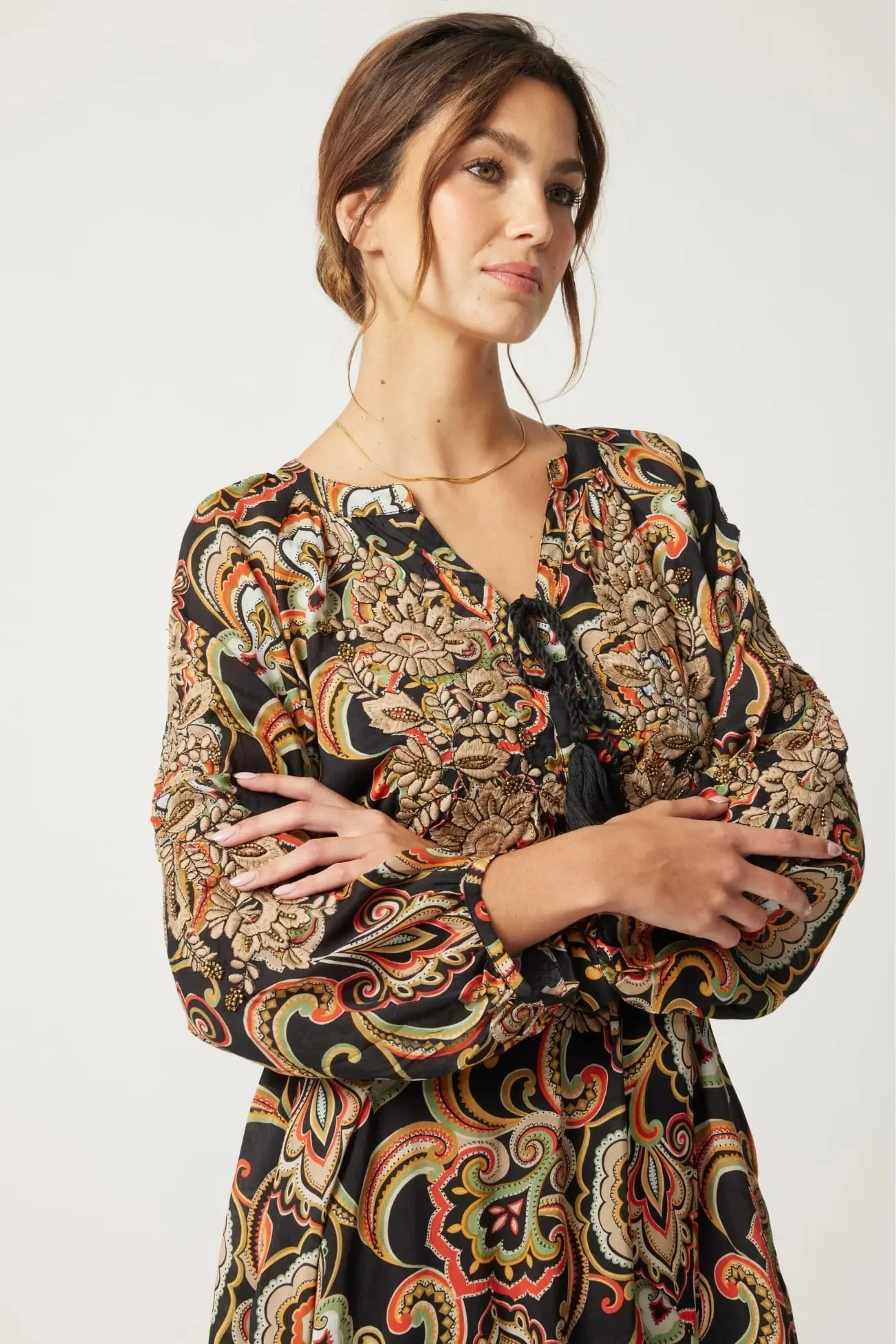 Coline Dress Black Multico - Image 5
