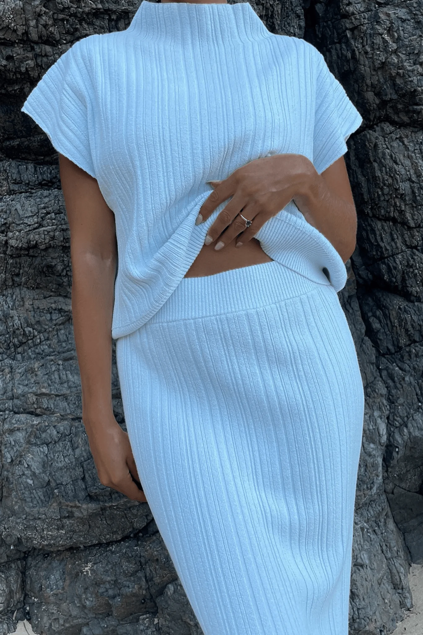 Sylvie Funnel Top Off White - Image 7
