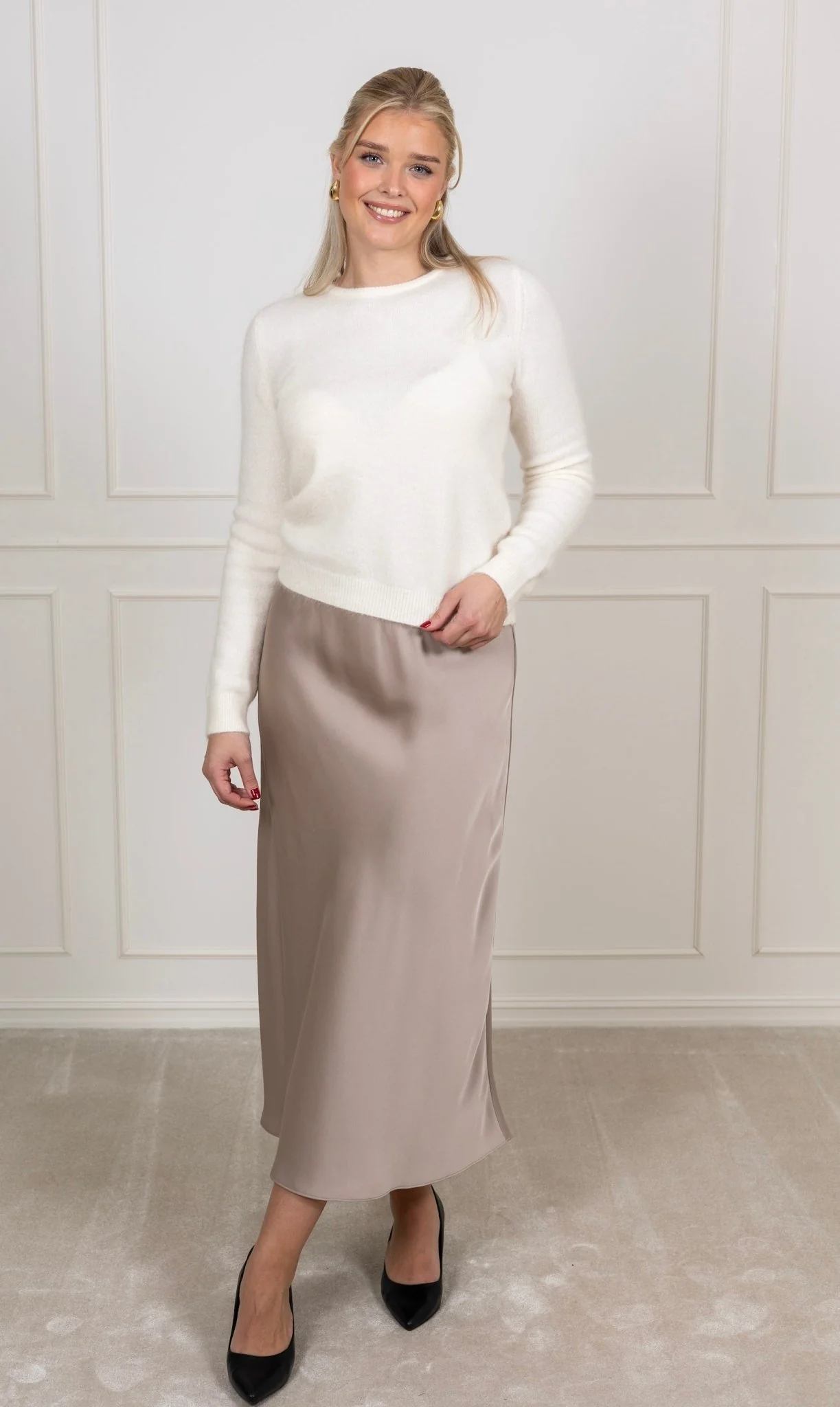 Samira Skirt Lt Taupe