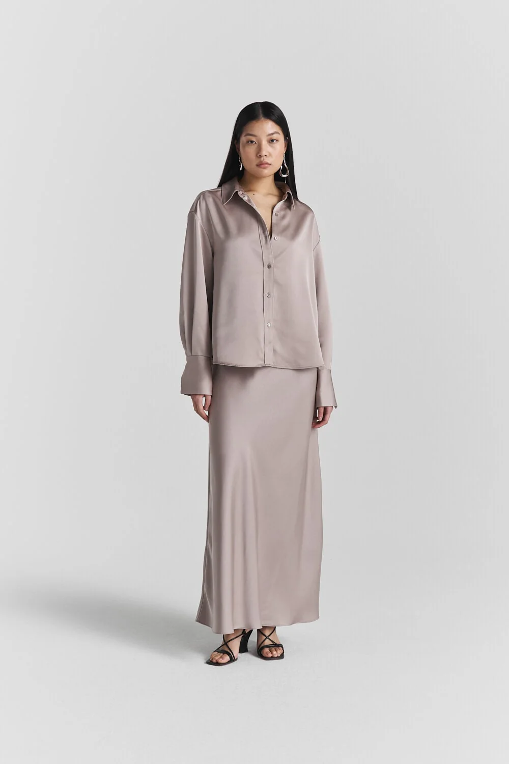 Samira Skirt Lt Taupe - Image 6