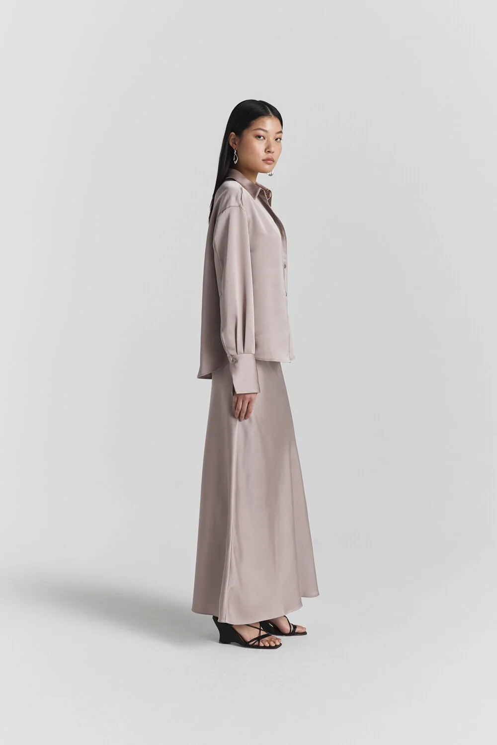 Samira Skirt Lt Taupe - Image 7