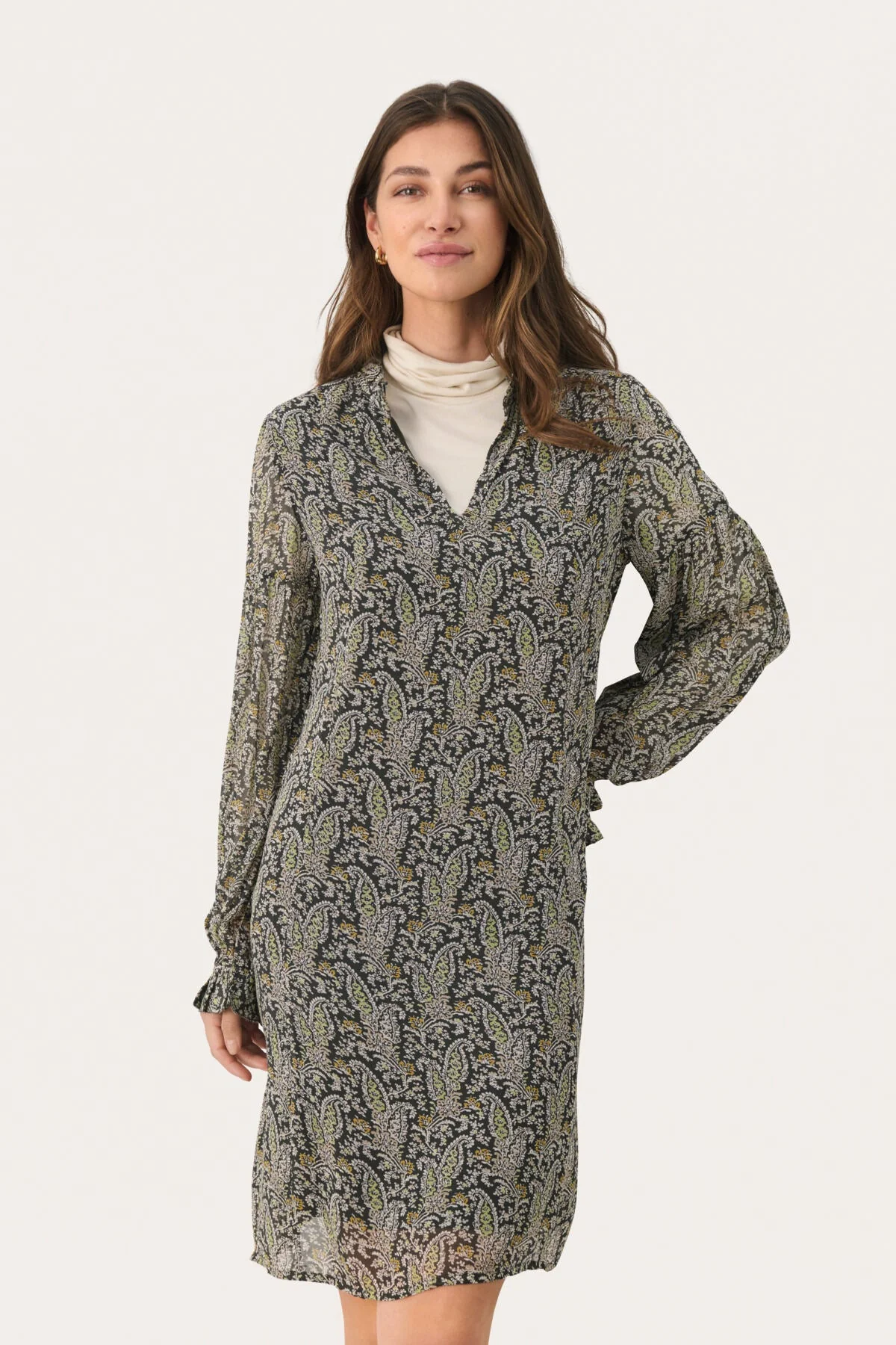 Botellapw Dress Rosin Paisley Print - Image 2