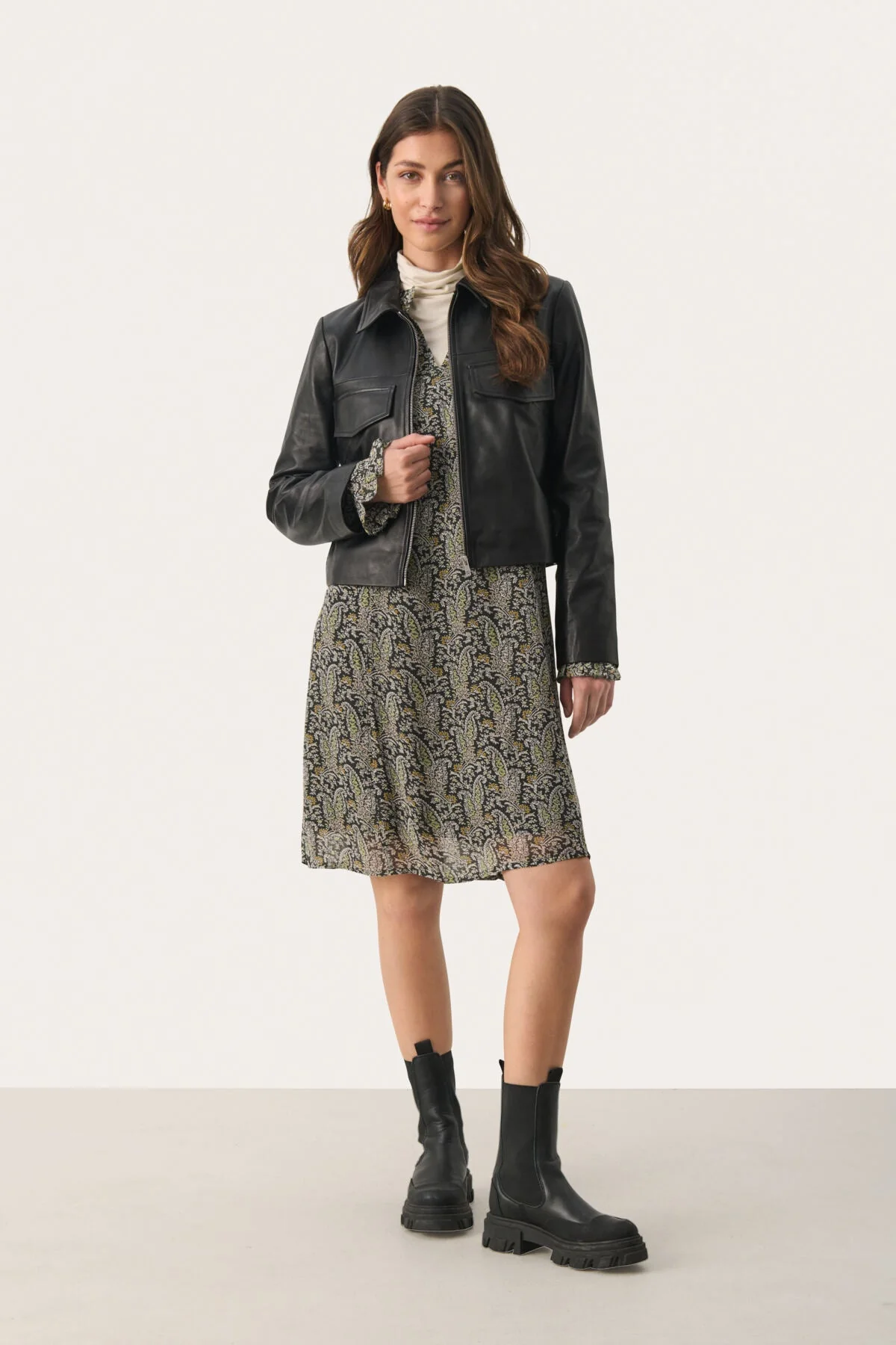 Botellapw Dress Rosin Paisley Print - Image 3