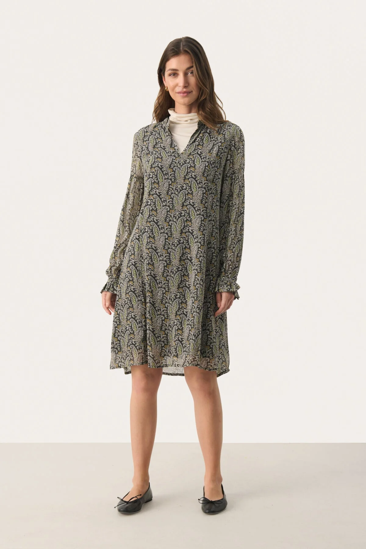 Botellapw Dress Rosin Paisley Print - Image 4