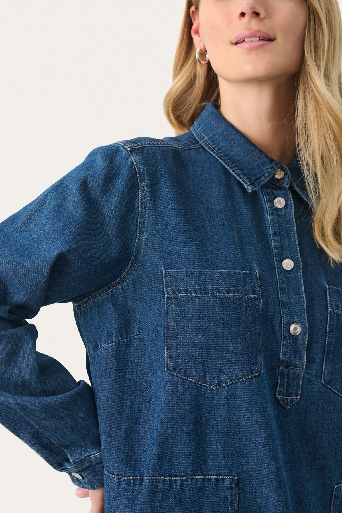 Stinepw Dress Medium Blue Denim - Image 11