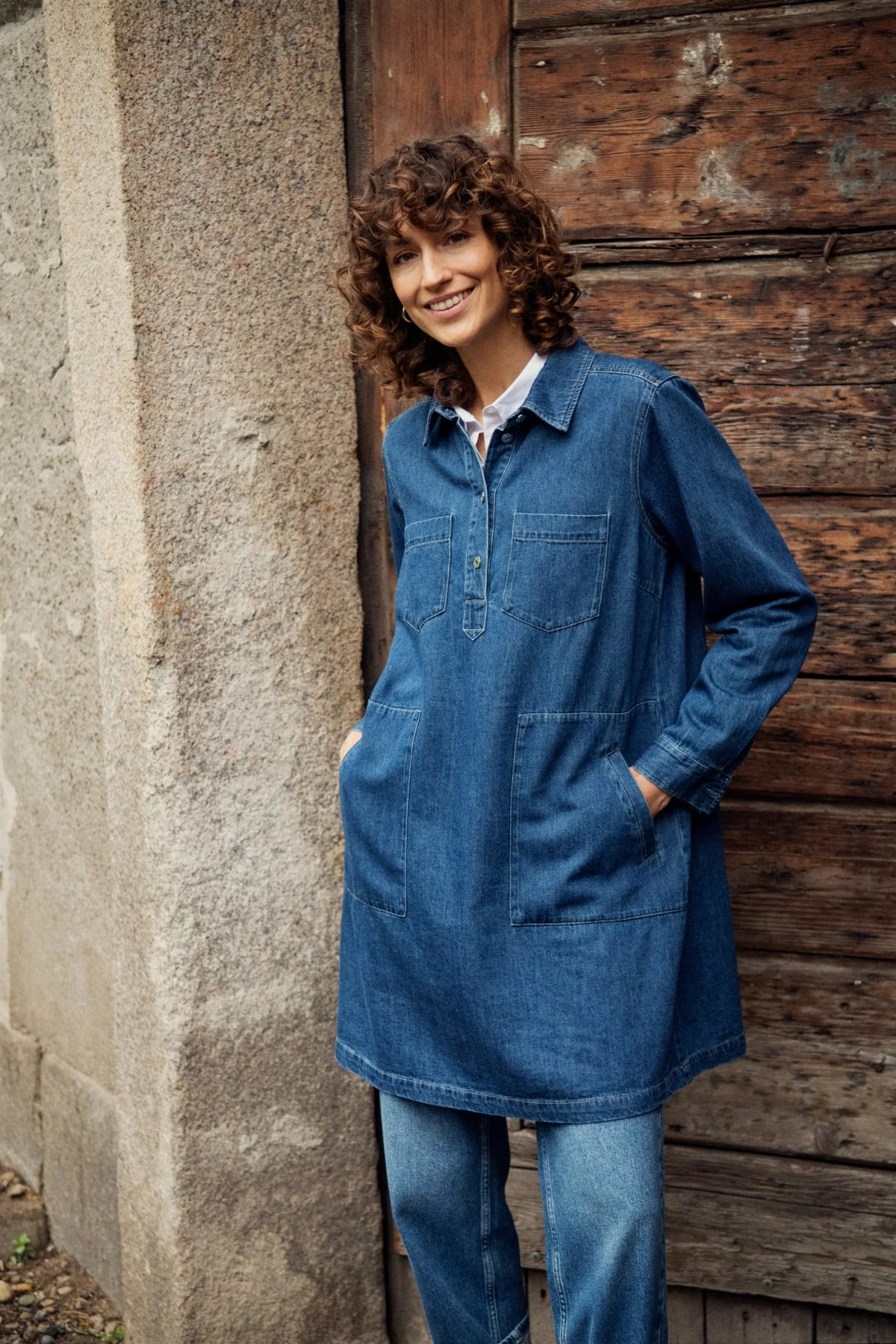 Stinepw Dress Medium Blue Denim - Image 12