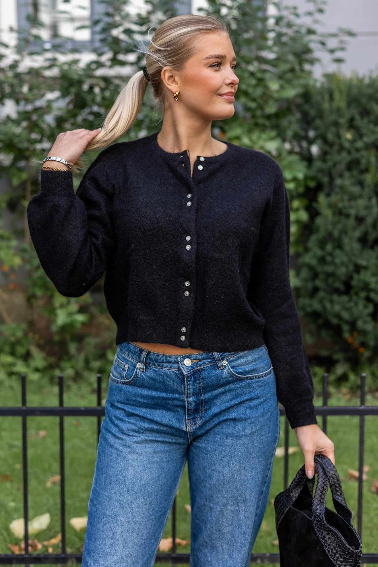 Ninellpw Cardigan Black - Image 6