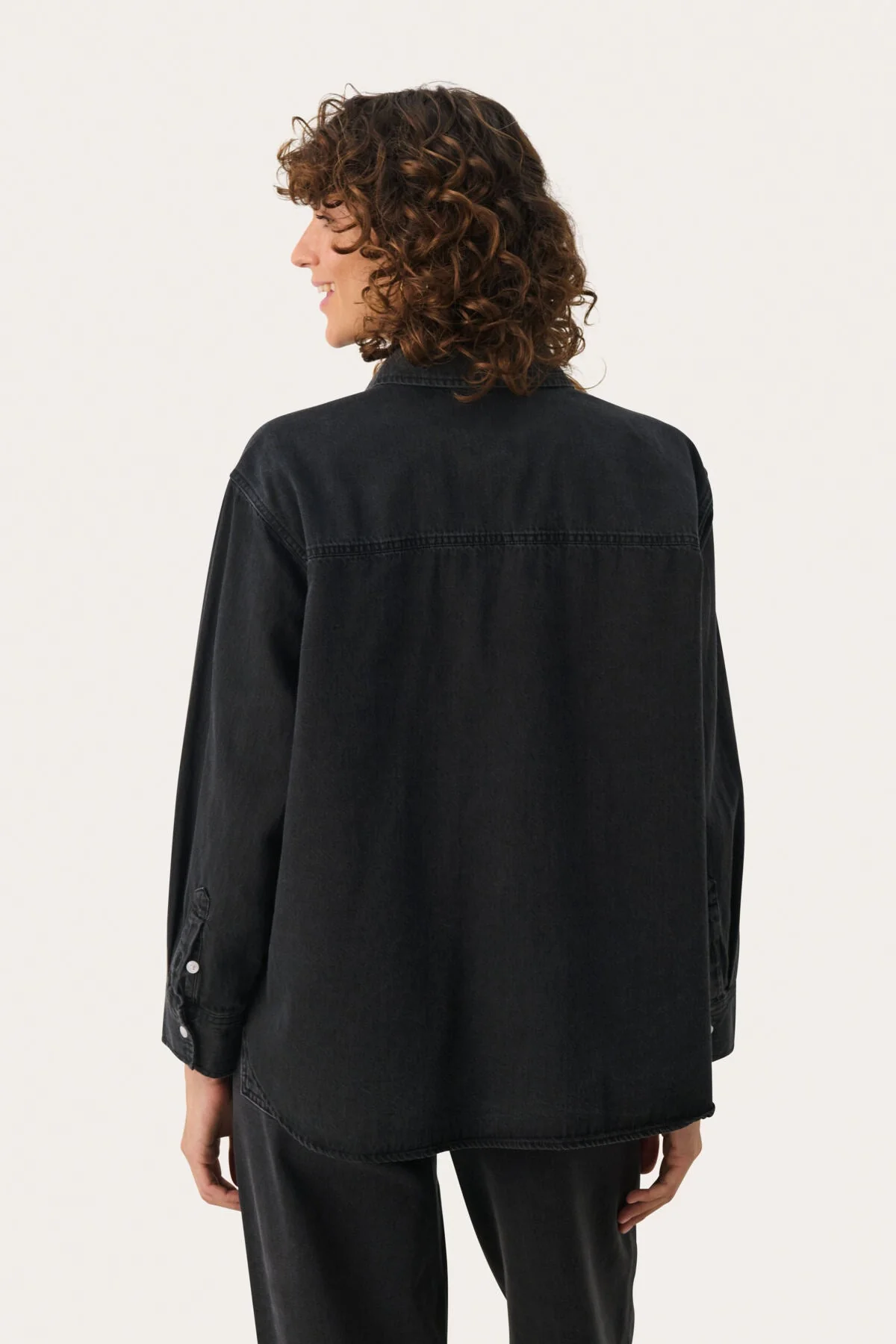 Collettepw Shirt Washed Black Denim - Image 7