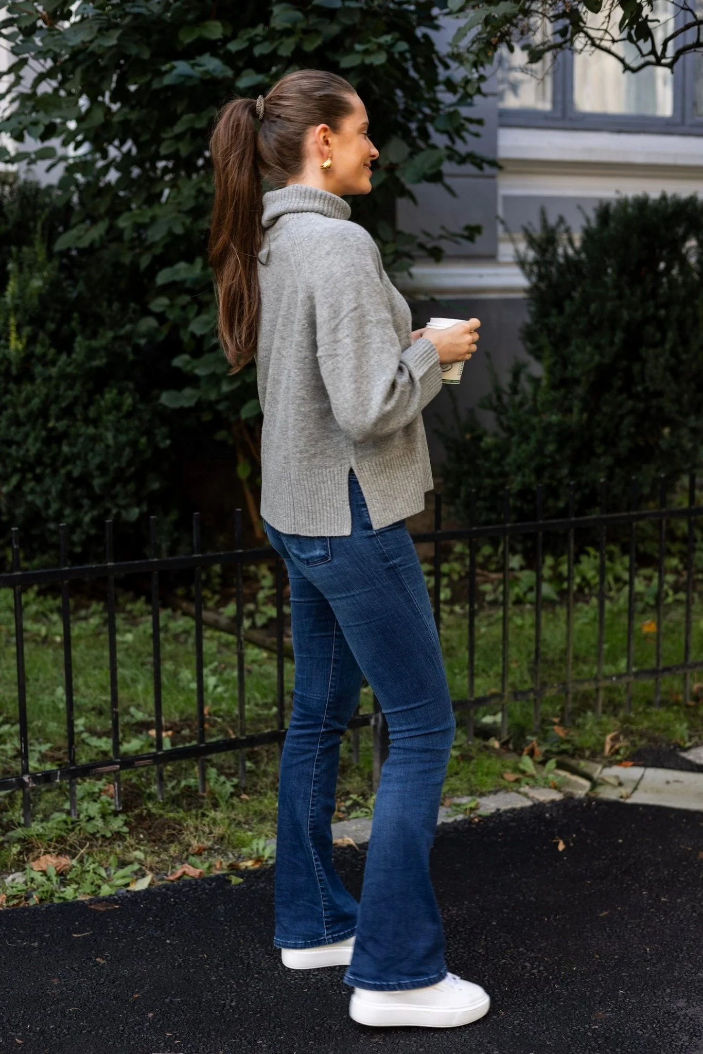 Leightonpw Pullover Medium Grey Melange - Image 5