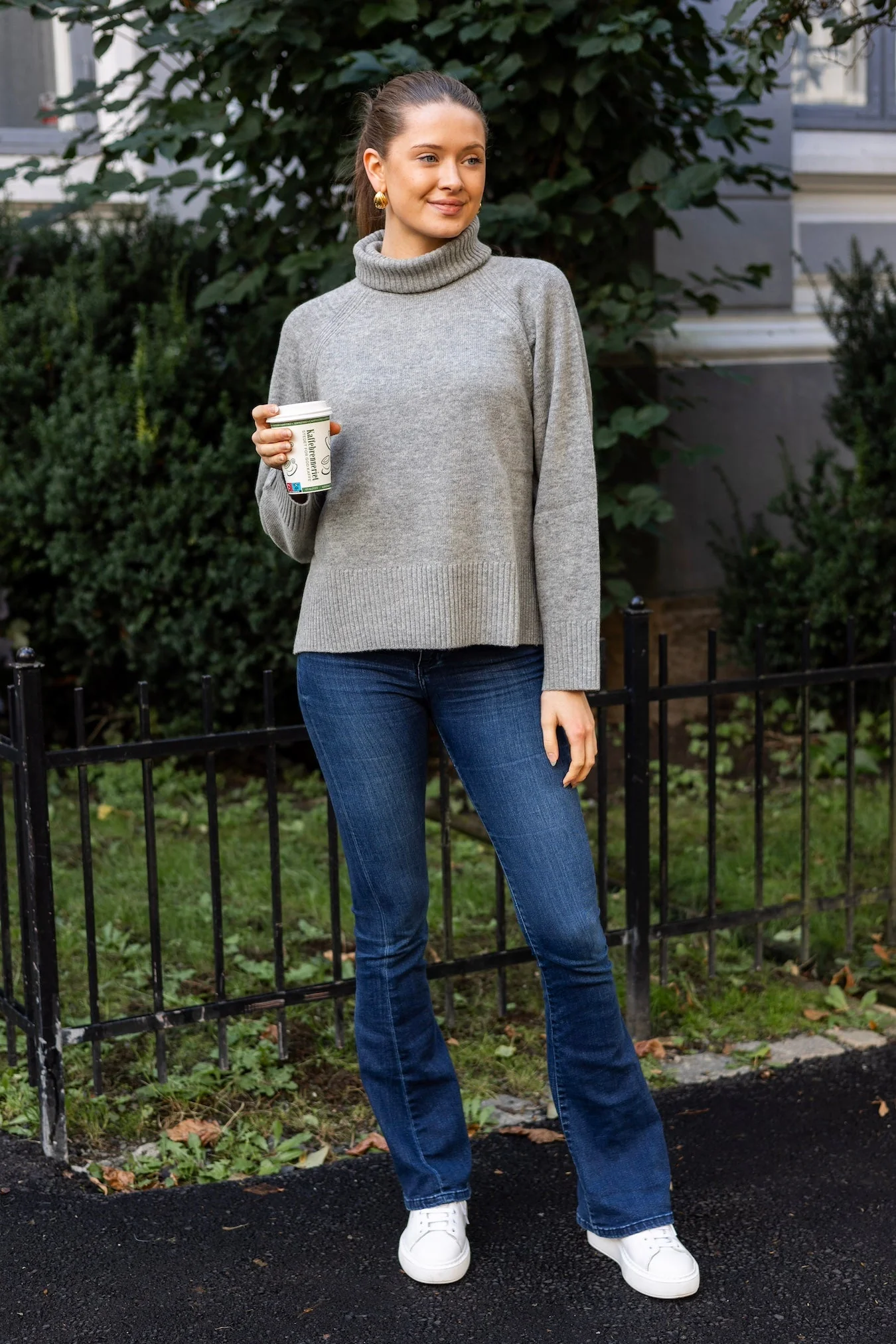 Leightonpw Pullover Medium Grey Melange - Image 6