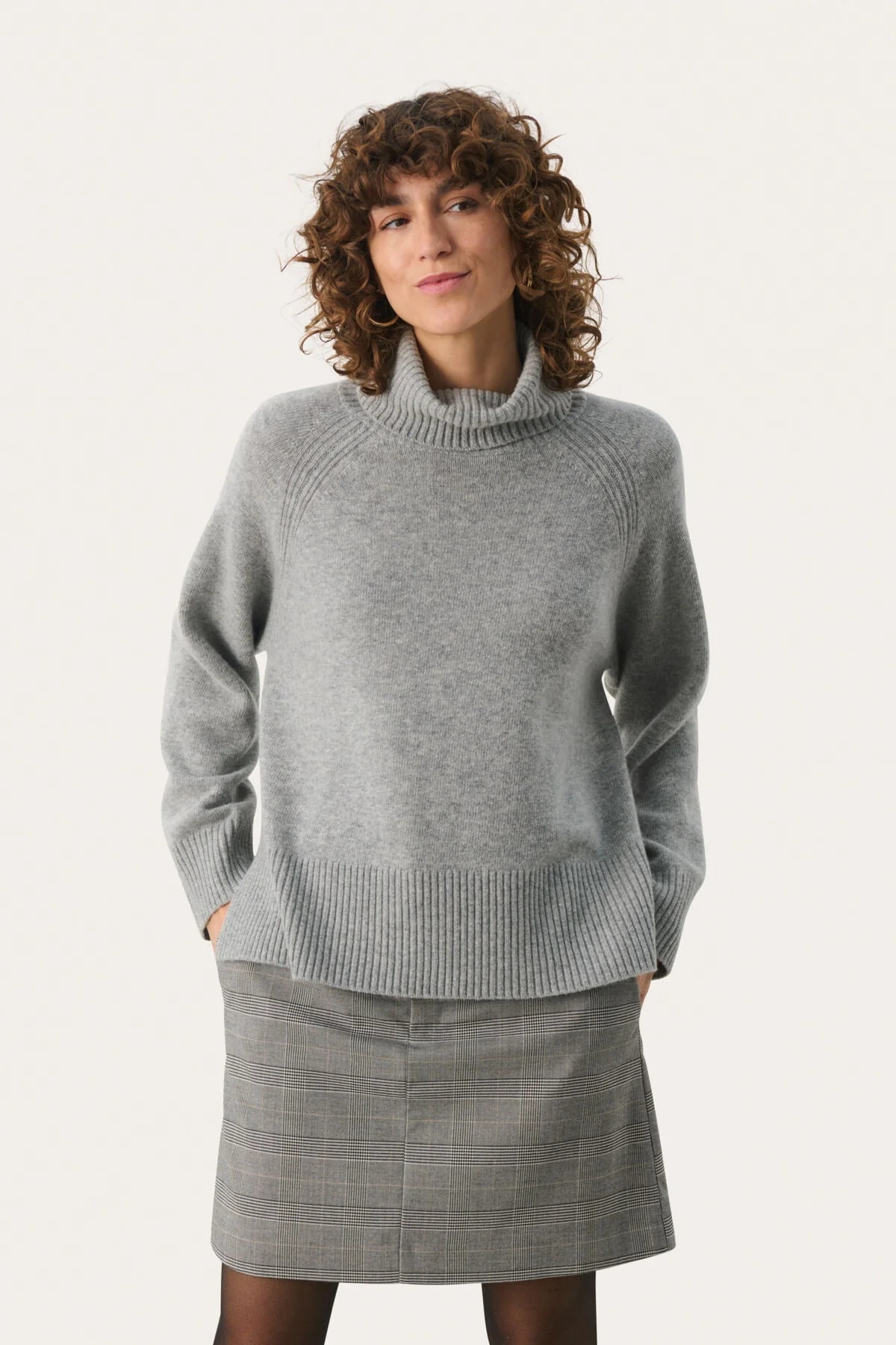 Leightonpw Pullover Medium Grey Melange - Image 8