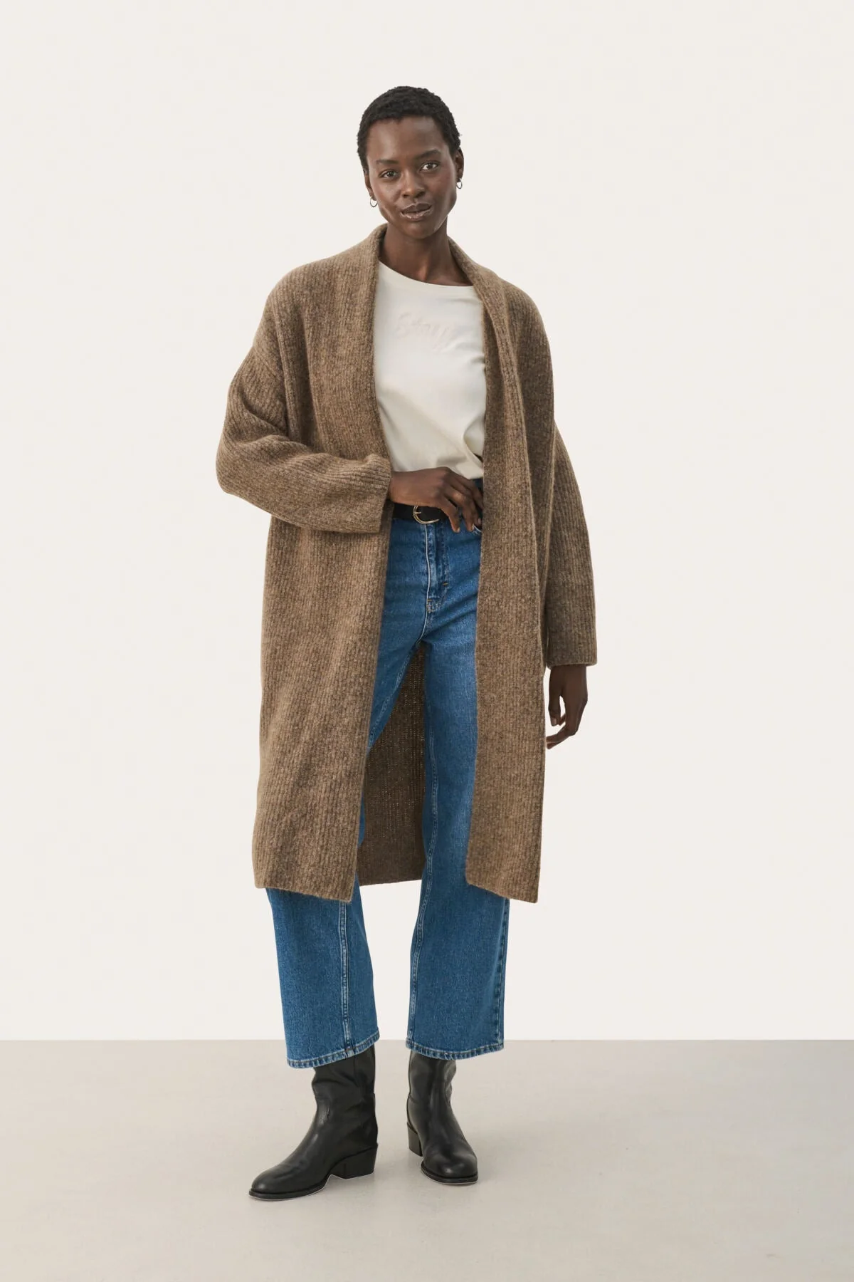 Lenemaipw Cardigan Mink Melange - Image 4