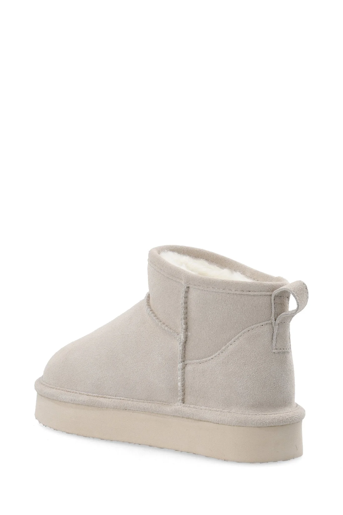 Biasnow Flatform Ankle Boot Suede Sand - Image 3