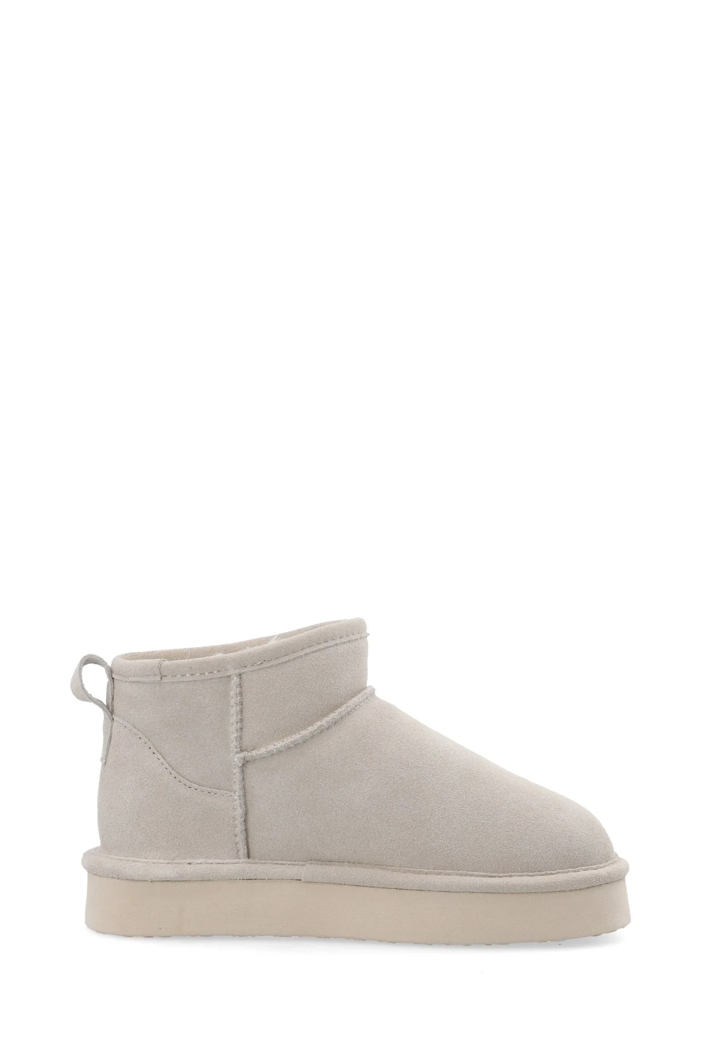 Biasnow Flatform Ankle Boot Suede Sand - Image 4