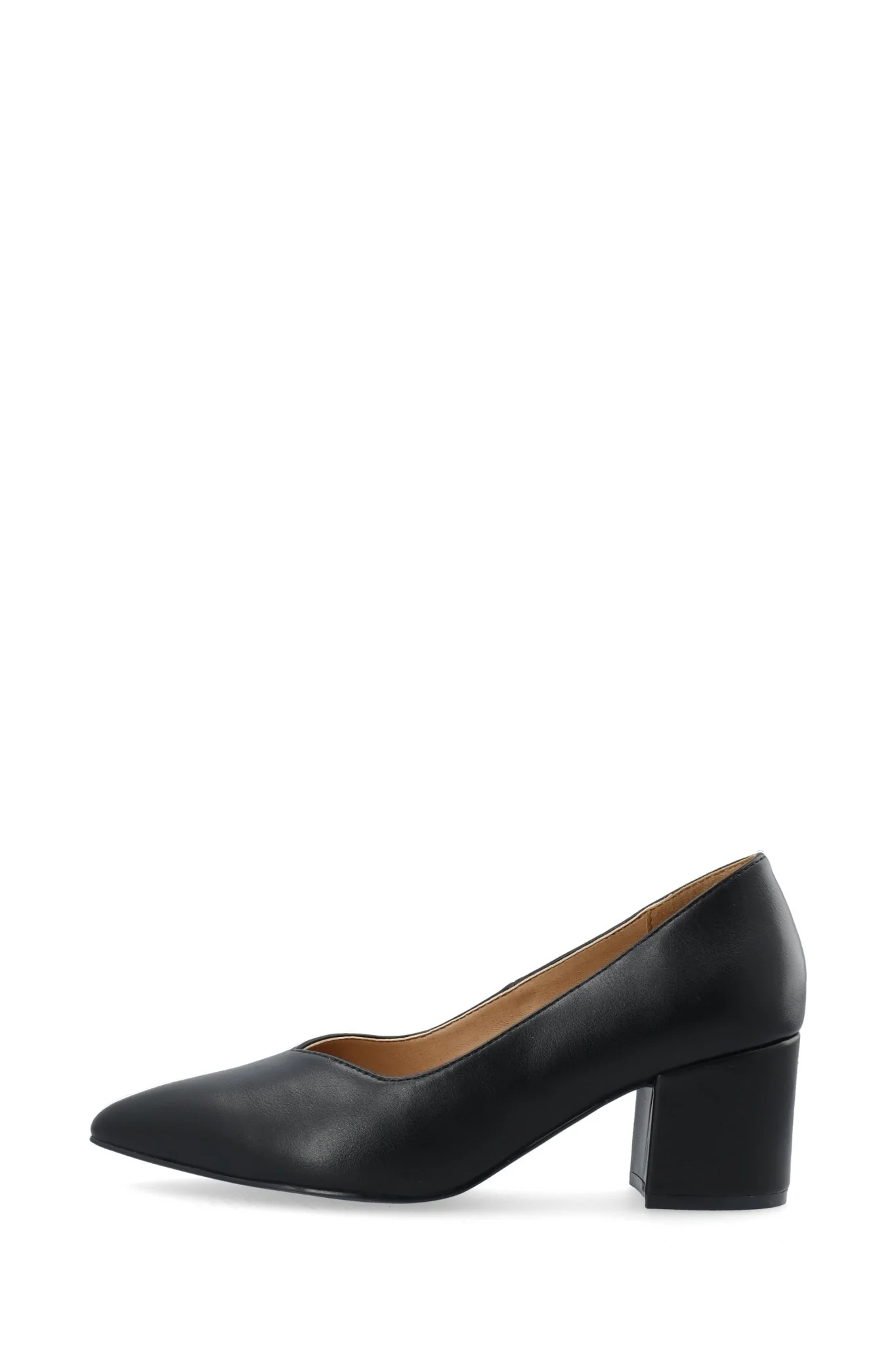Biadevived V-Pump Smooth Faux Leather Black