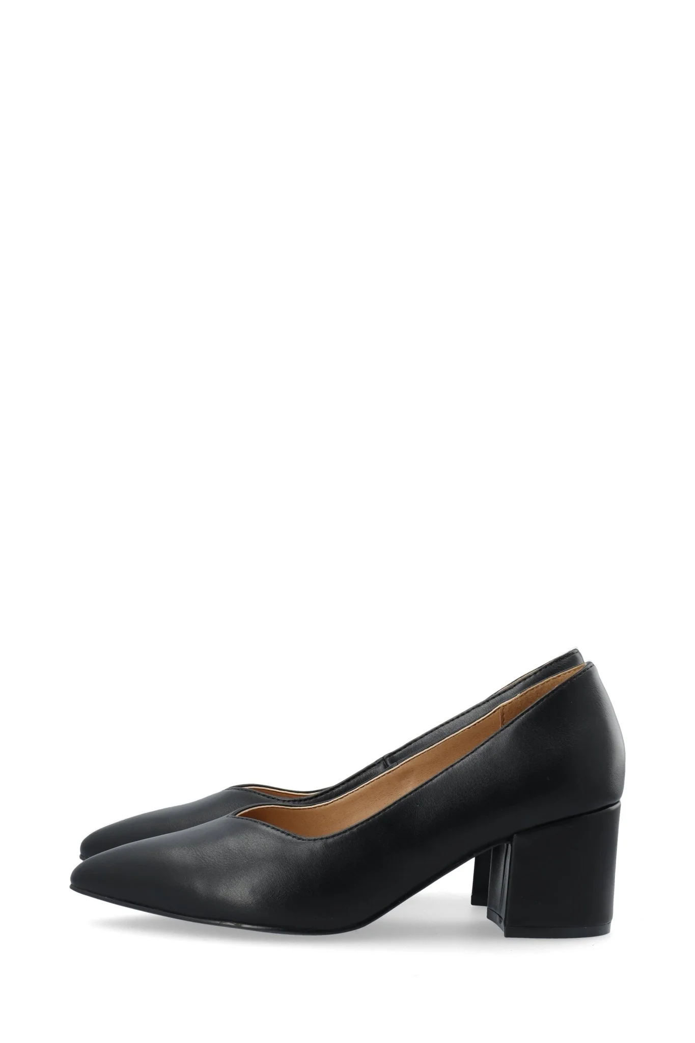 Biadevived V-Pump Smooth Faux Leather Black - Image 6
