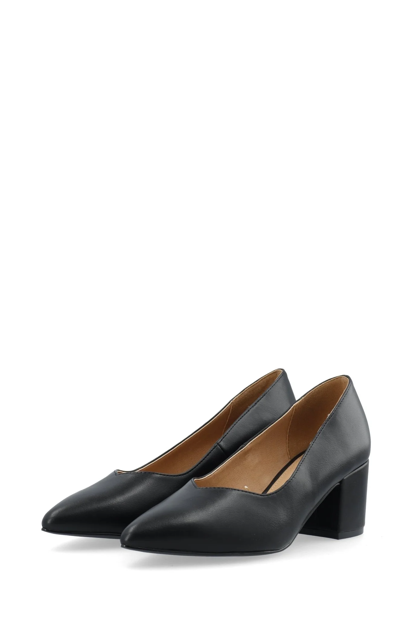 Biadevived V-Pump Smooth Faux Leather Black - Image 7