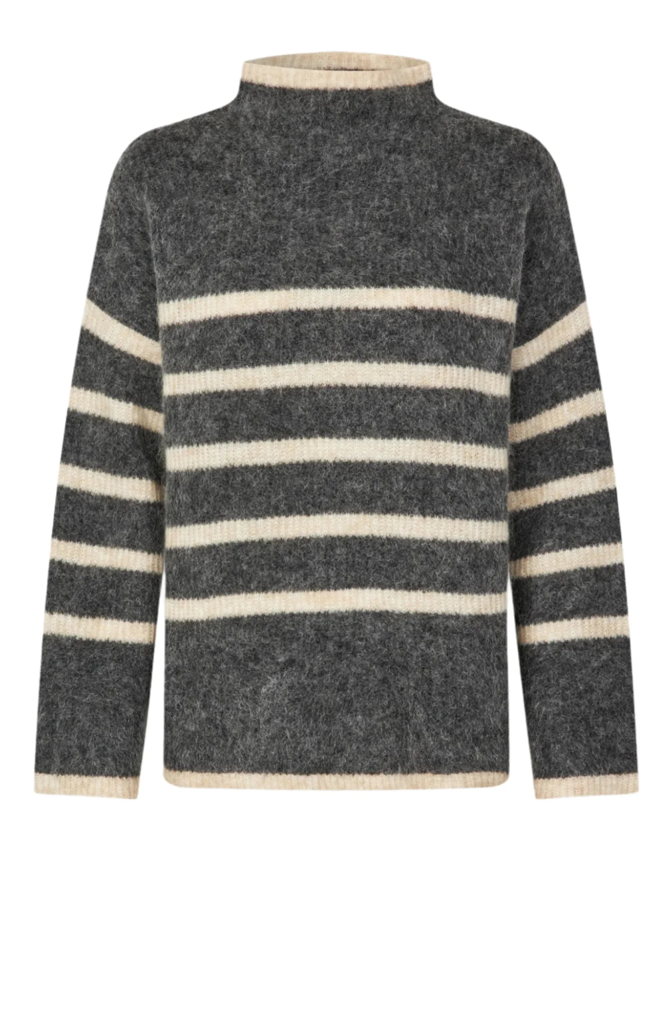 Ovalis Knit T-Neck Volcanic Ash - Image 2