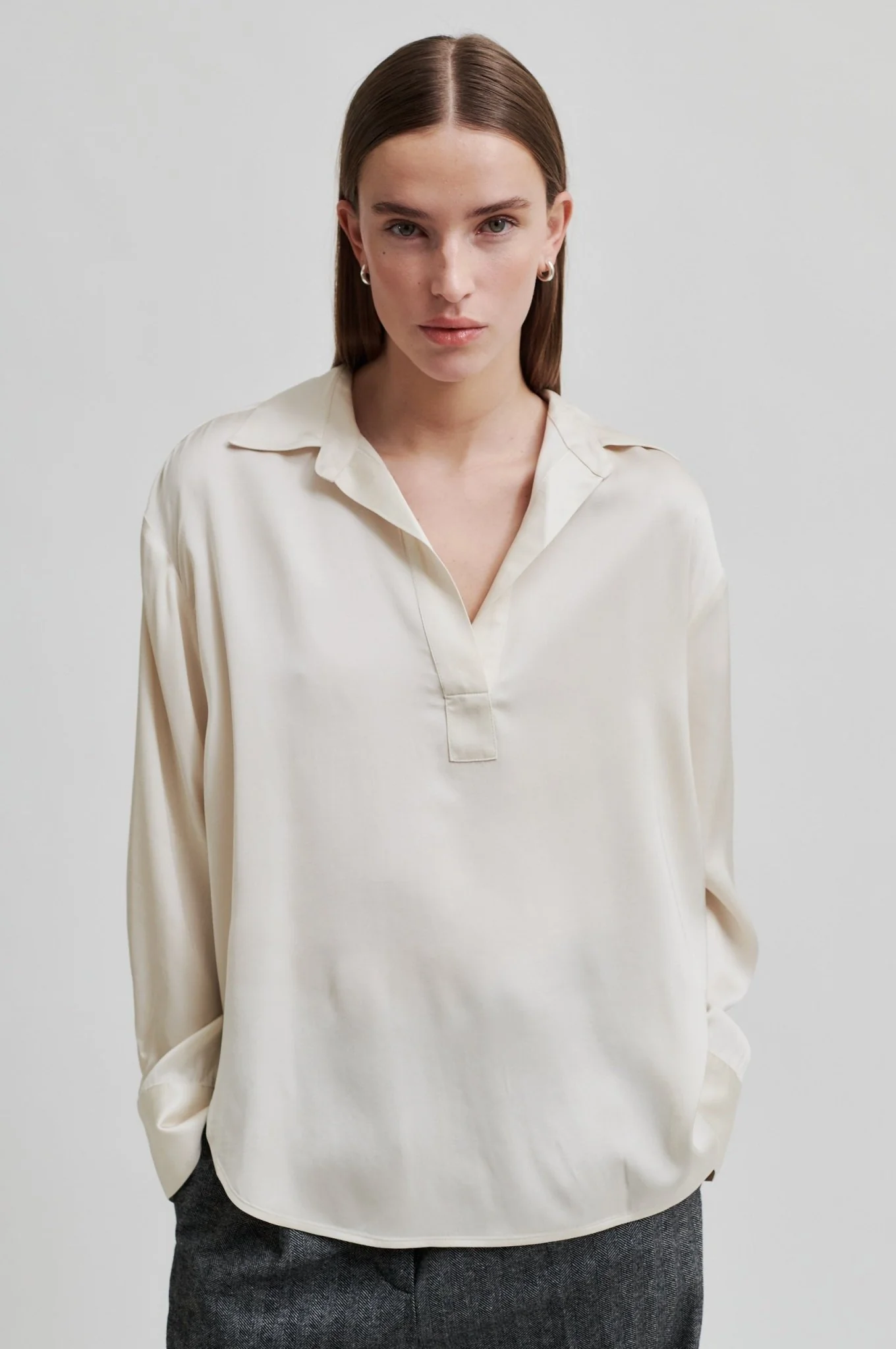 Bardi Ls Blouse Brazilian Sand - Image 7