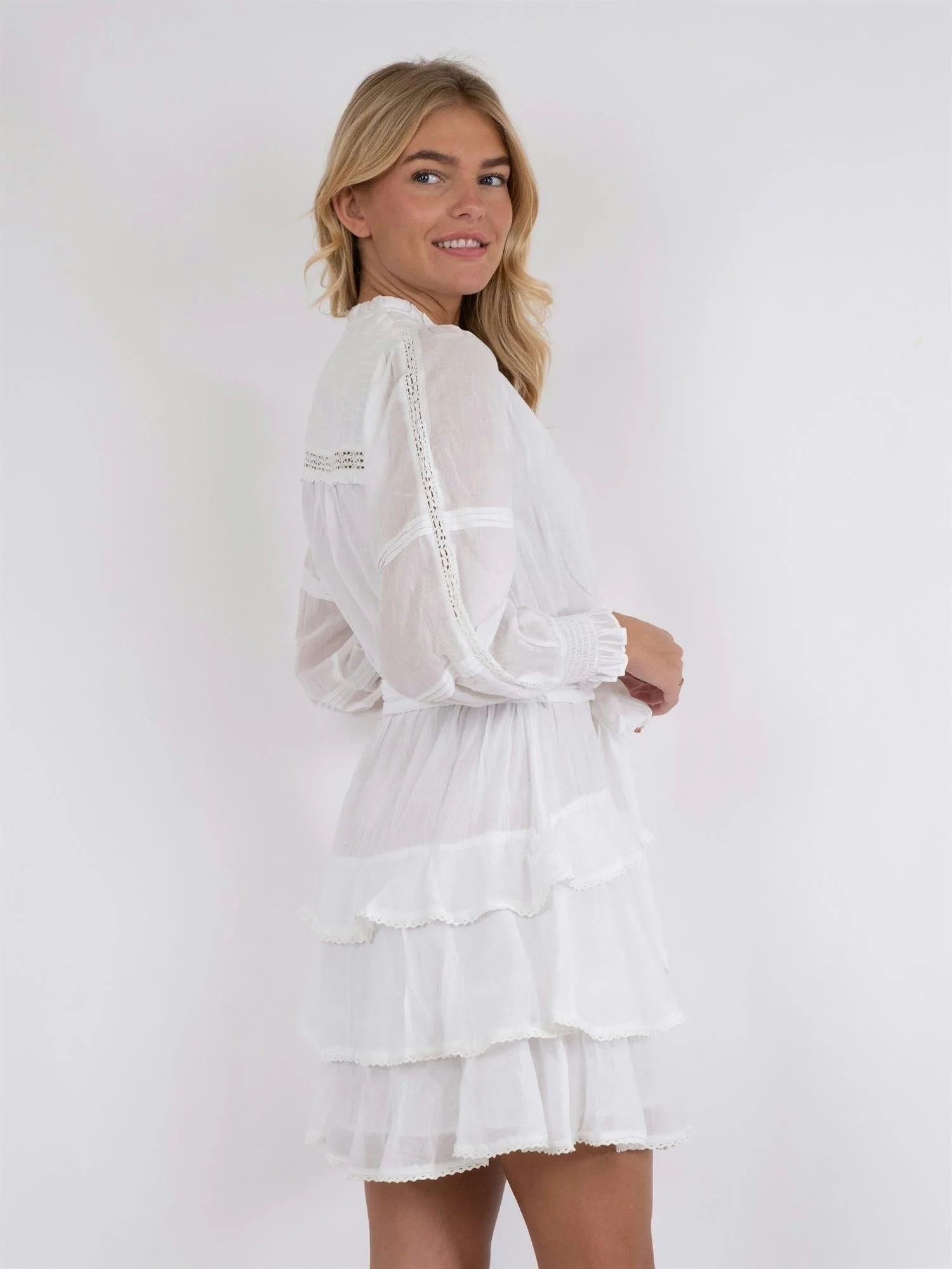 Ada S Voile Dress White - Image 5