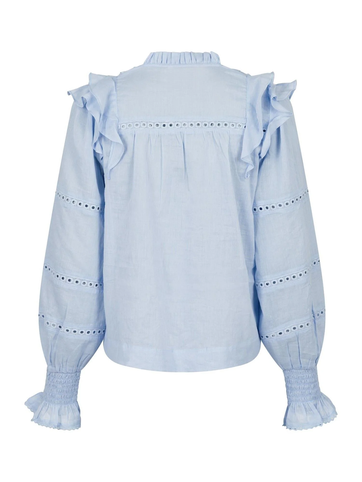 Aurika S Voile Blouse Light Blue - Image 5