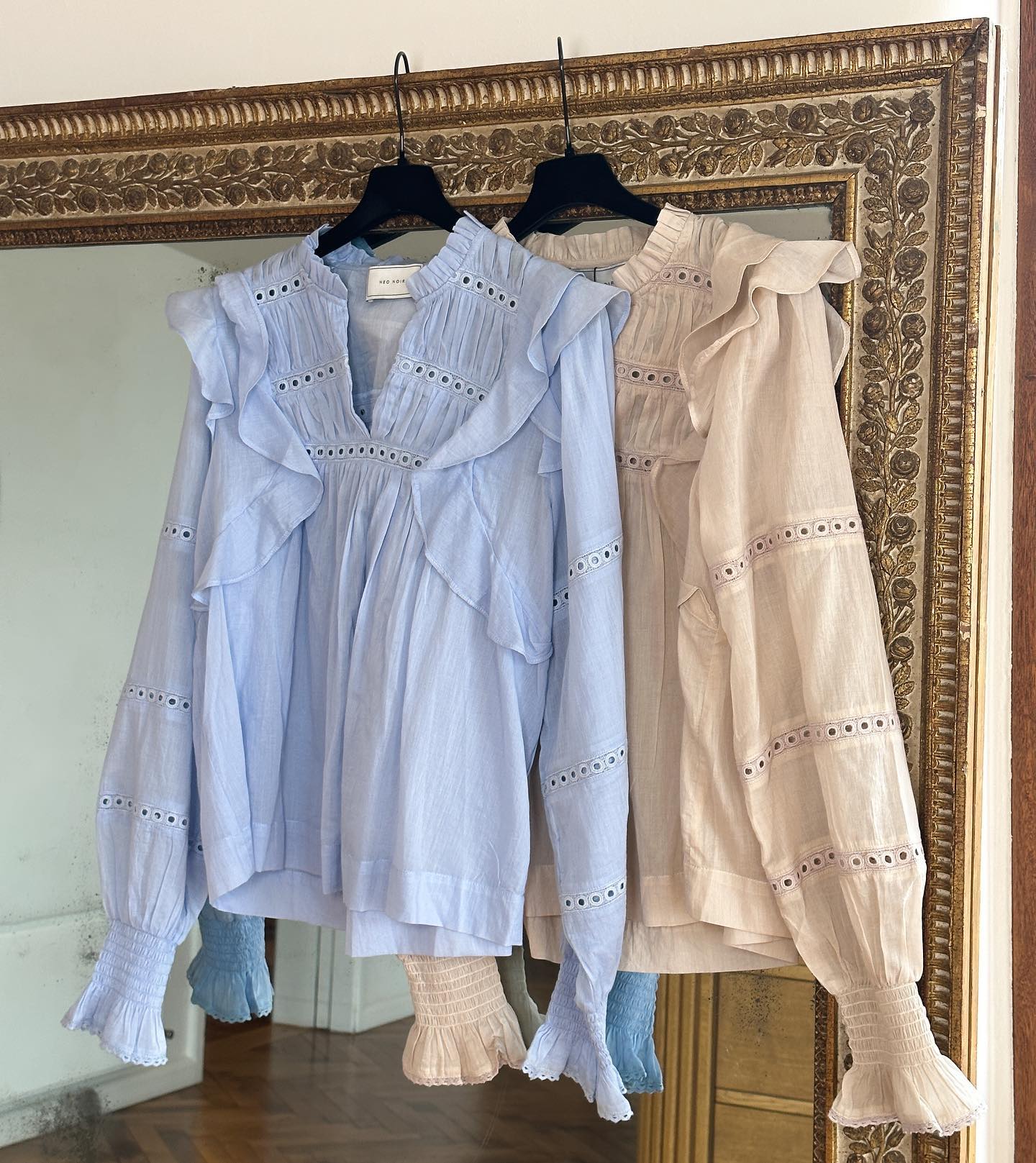 Aurika S Voile Blouse Light Blue - Image 7