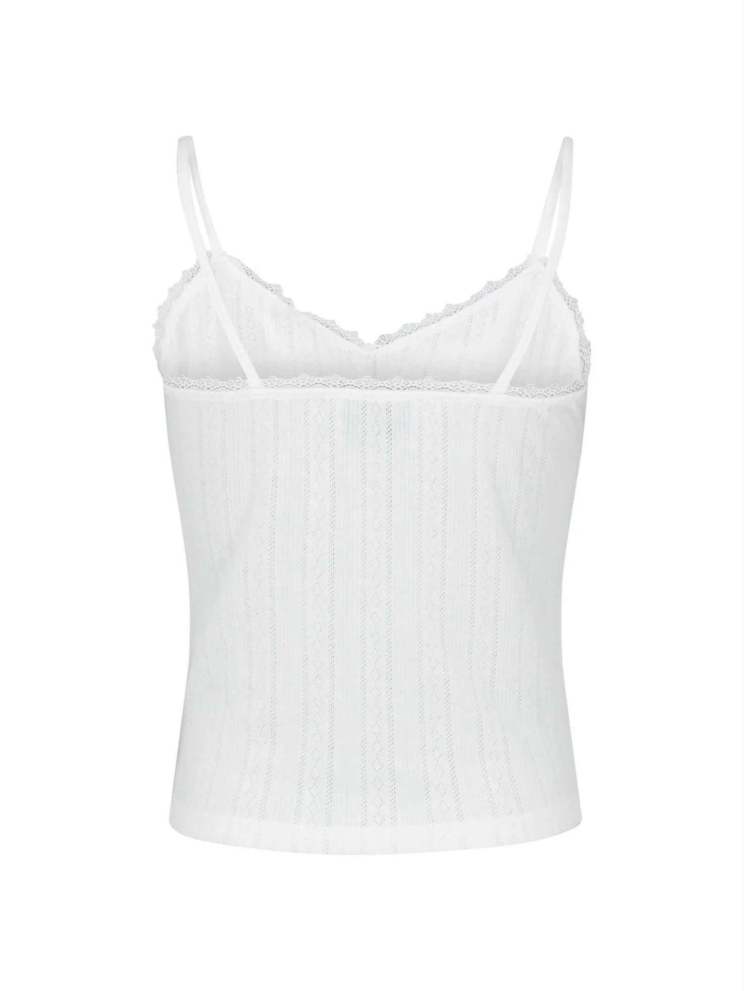 Lindsay Pointelle Top White - Image 5