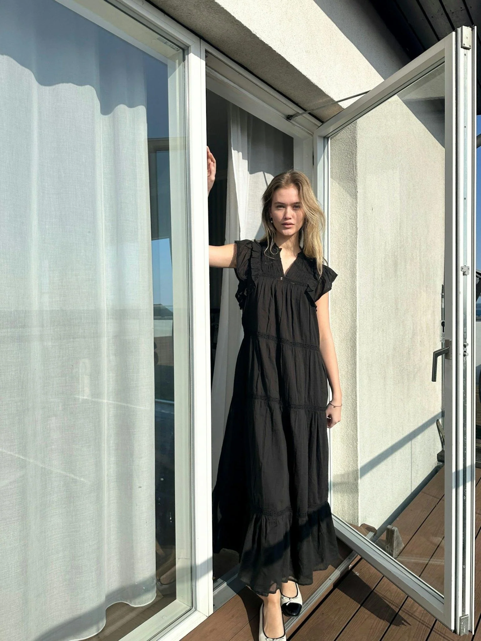 Ankita S Voile Dress Black - Image 2
