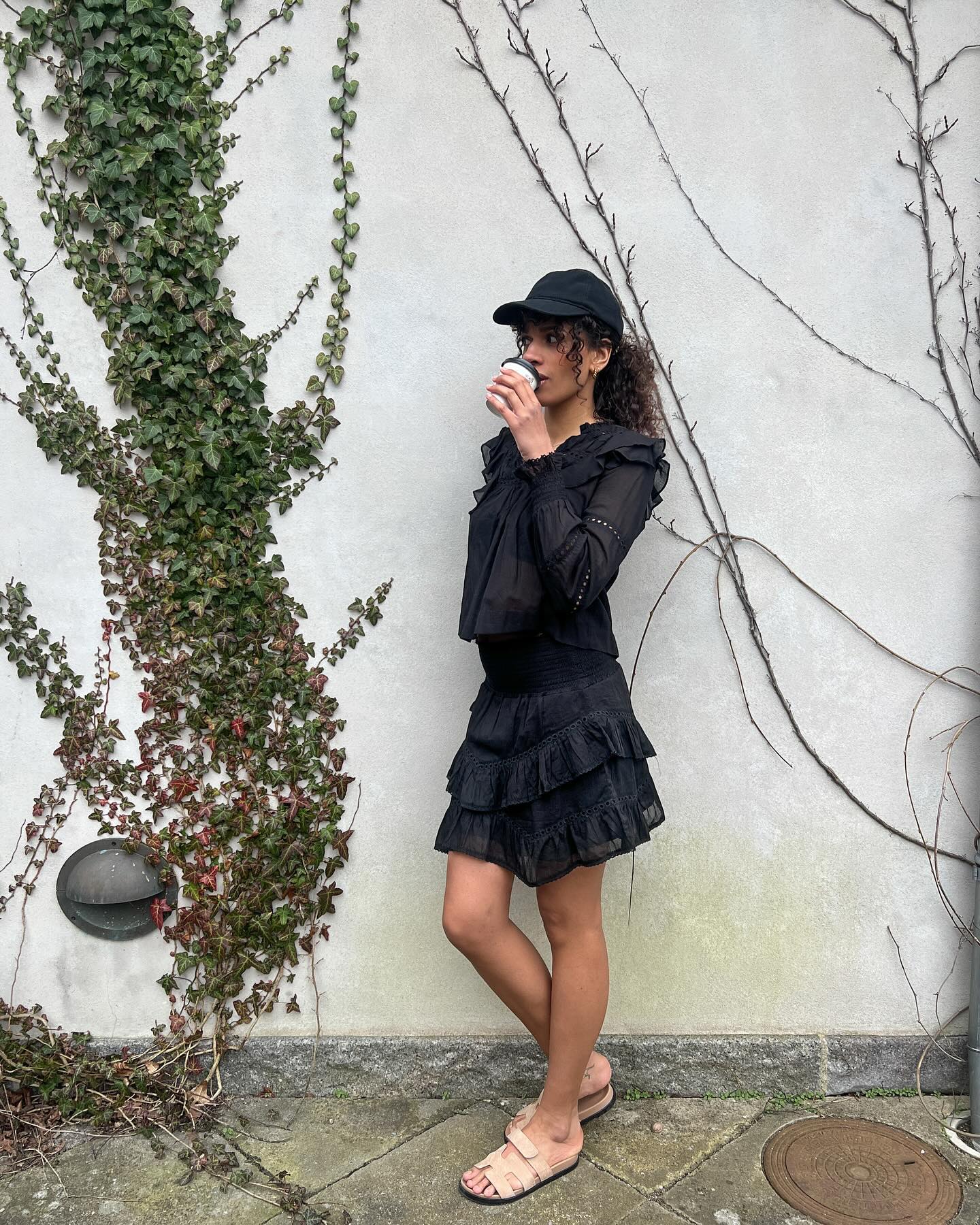 Aurika S Voile Blouse Black - Image 3