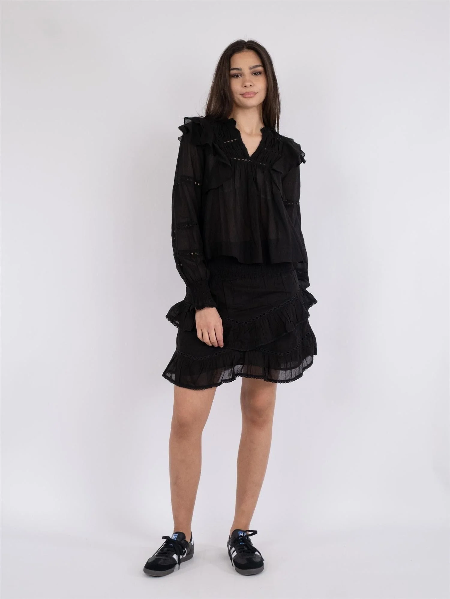 Aurika S Voile Blouse Black - Image 4