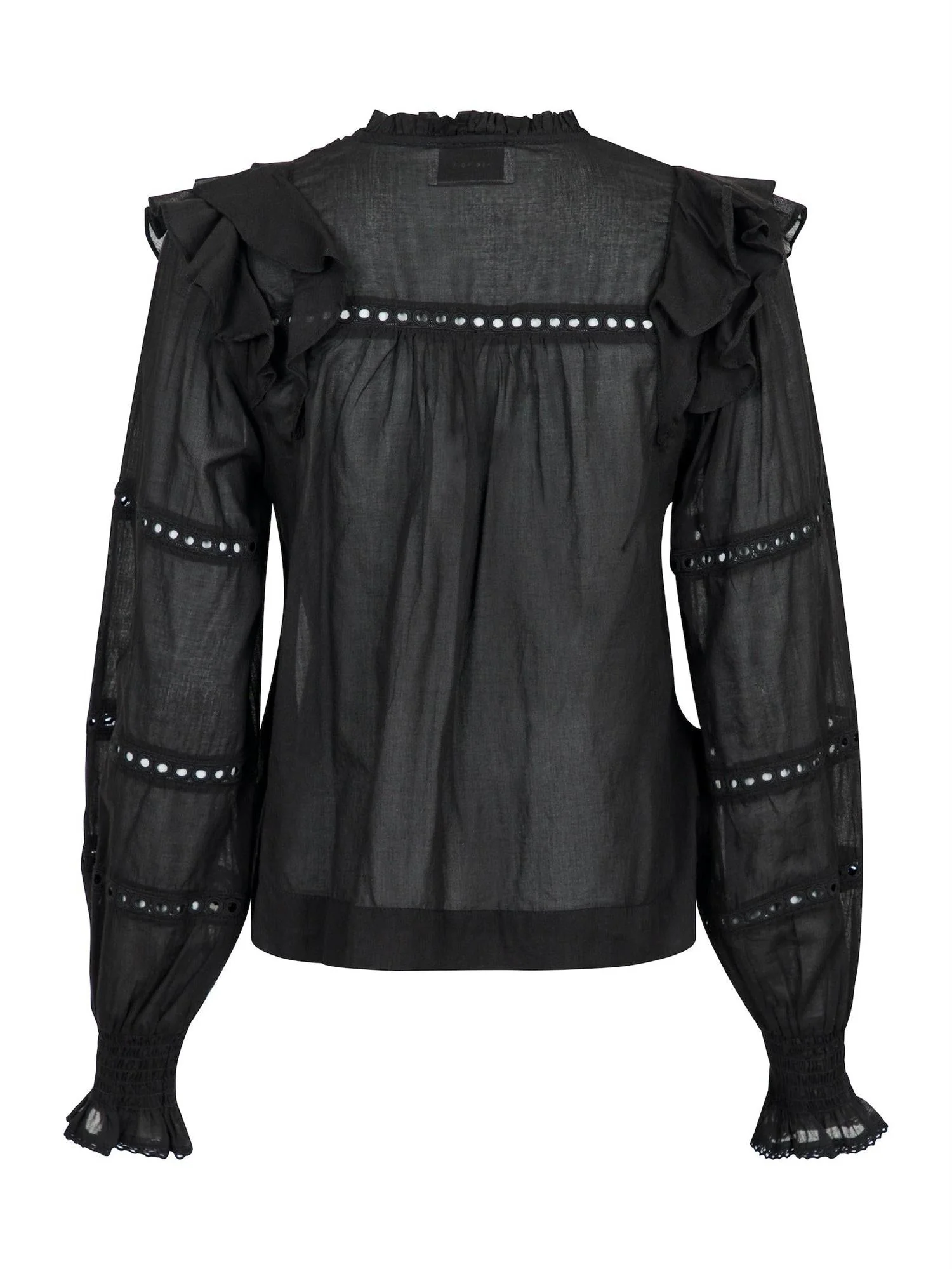 Aurika S Voile Blouse Black - Image 7