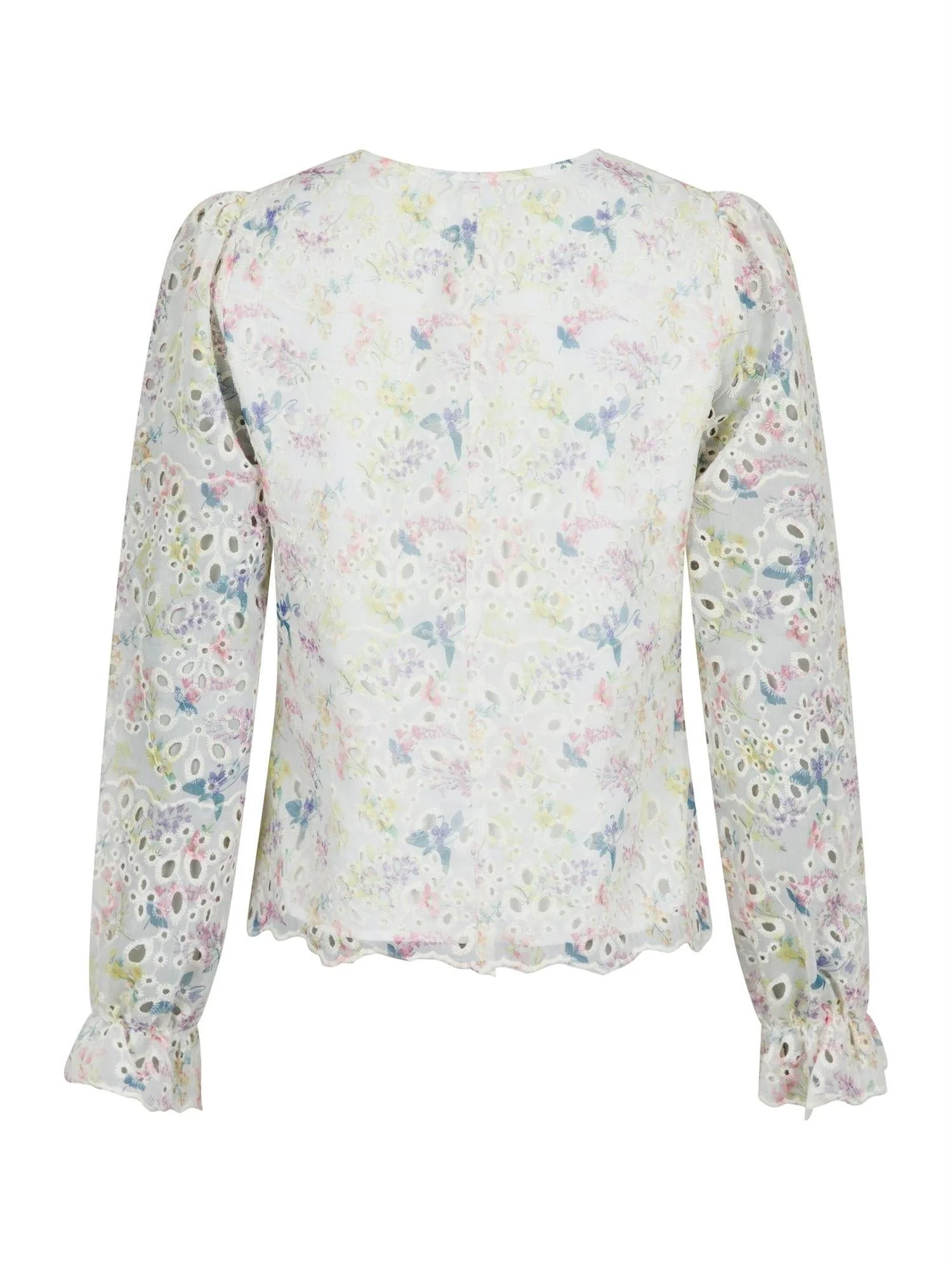 Candice Embroidery Blouse Creme - Image 6