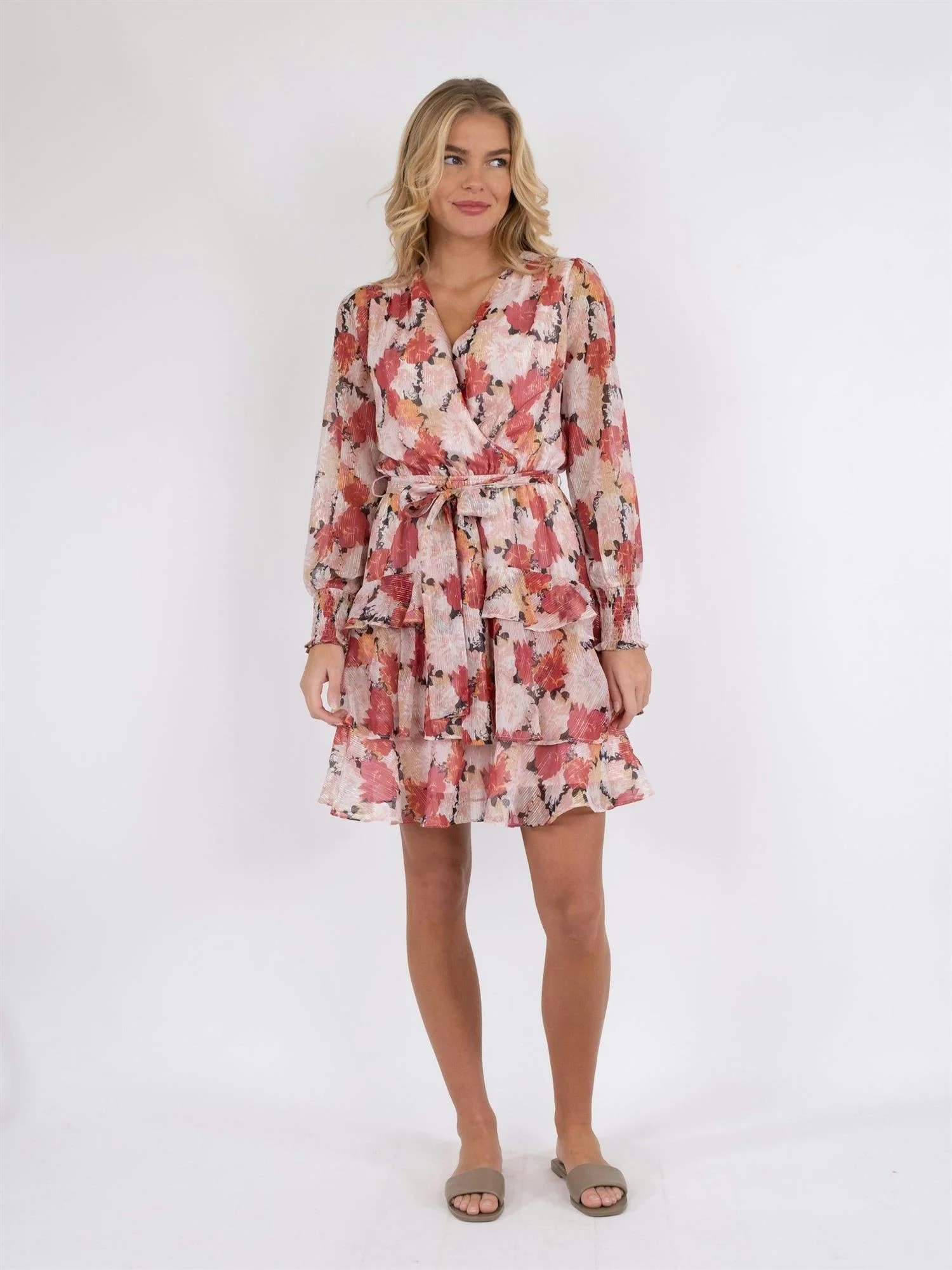 Dennie Maxi Flower Dress Pink - Image 4