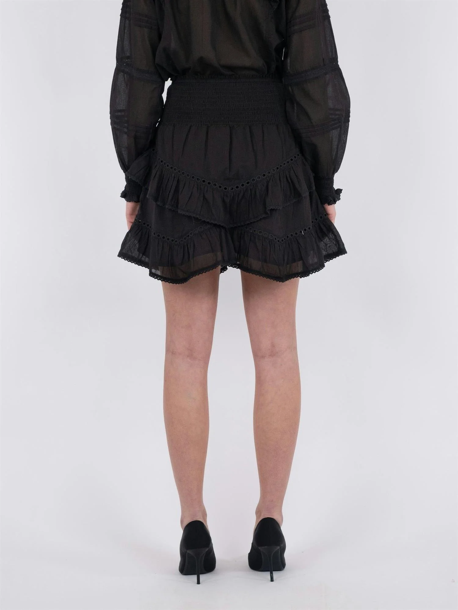 Ricki S Voile Skirt Black - Image 5