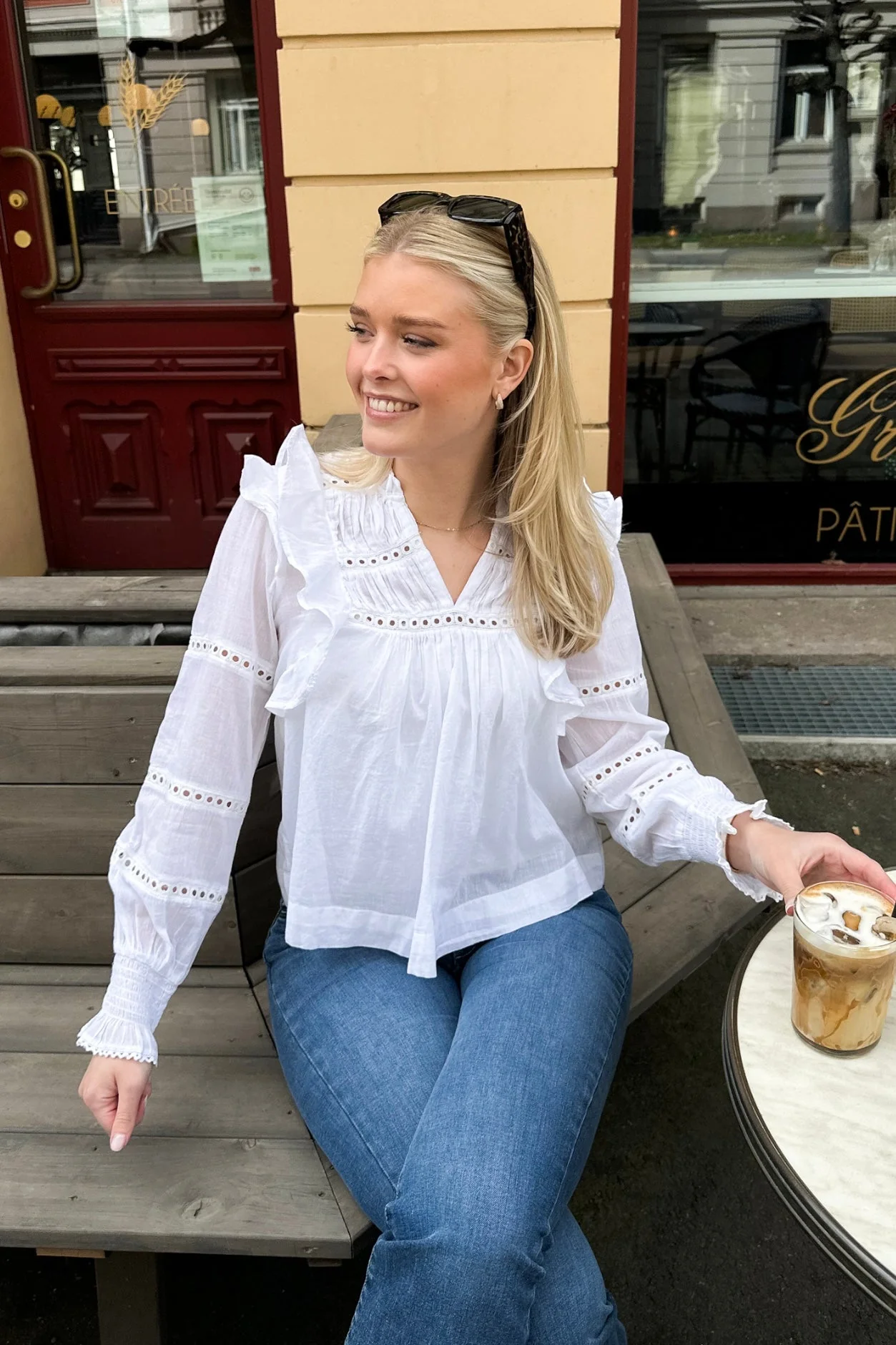 Aurika S Voile Blouse White