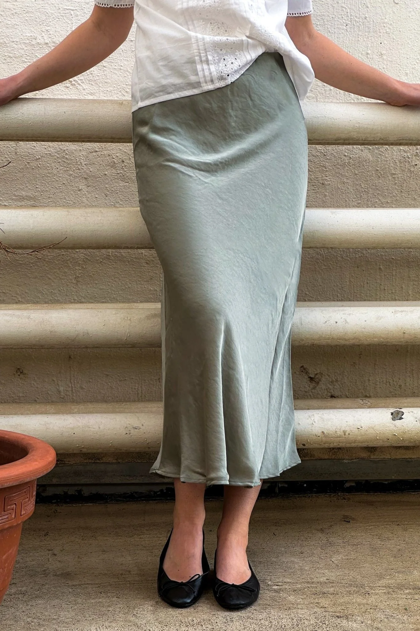 Bovary Skirt Smoke Green - Image 3