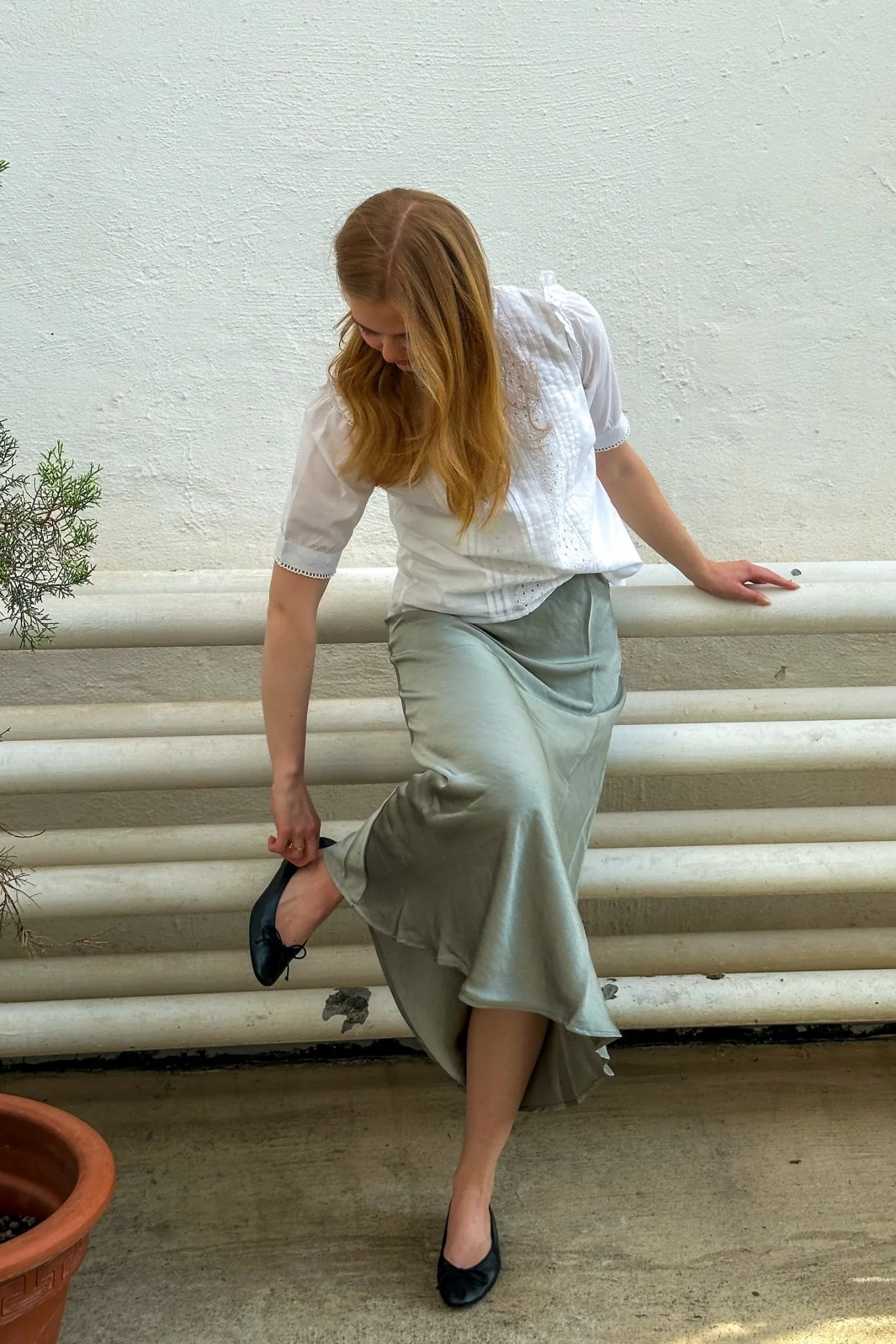 Bovary Skirt Smoke Green - Image 5