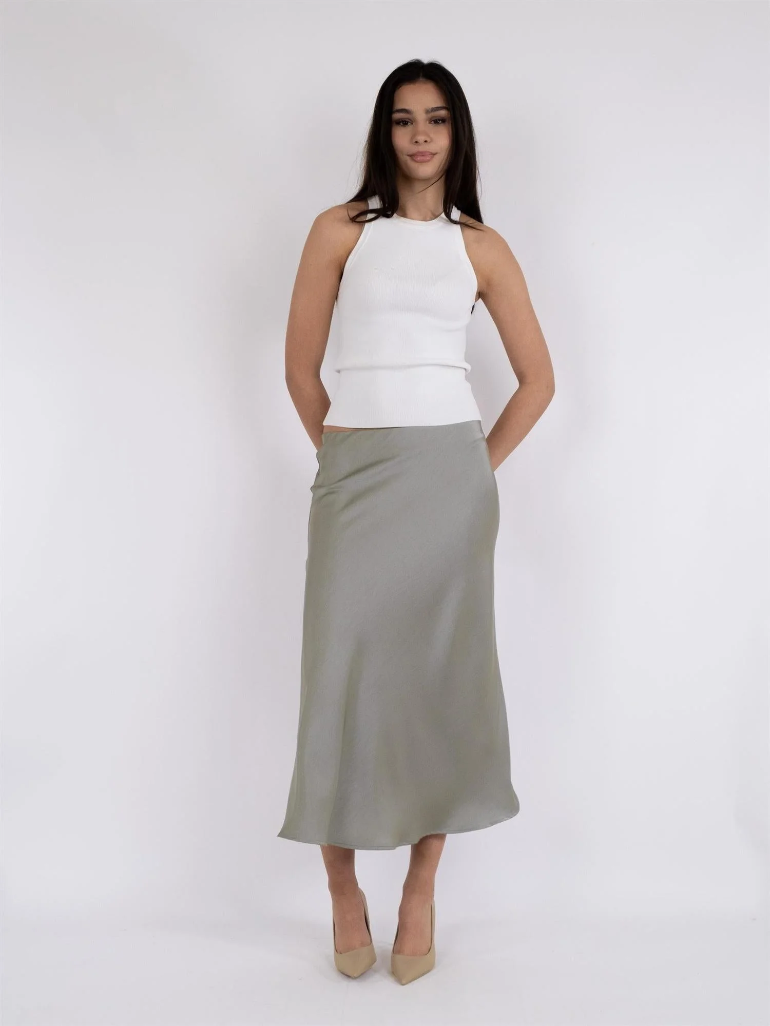 Bovary Skirt Smoke Green - Image 6